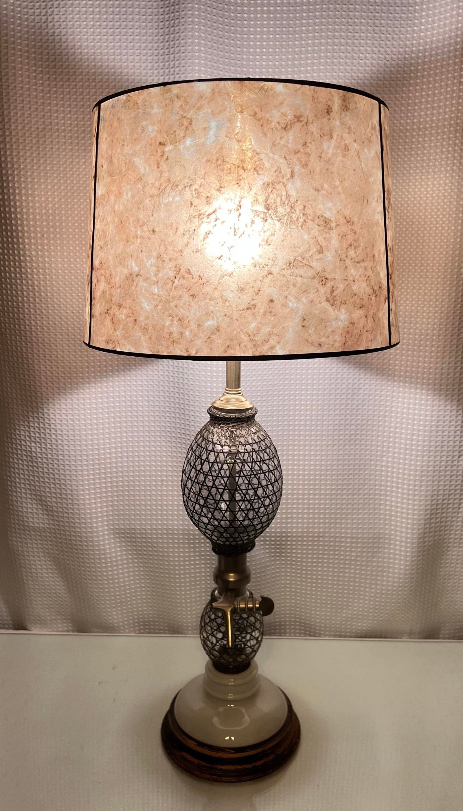 Vintage Frederick Cooper Seltzer Bottle Table Lamp - 2