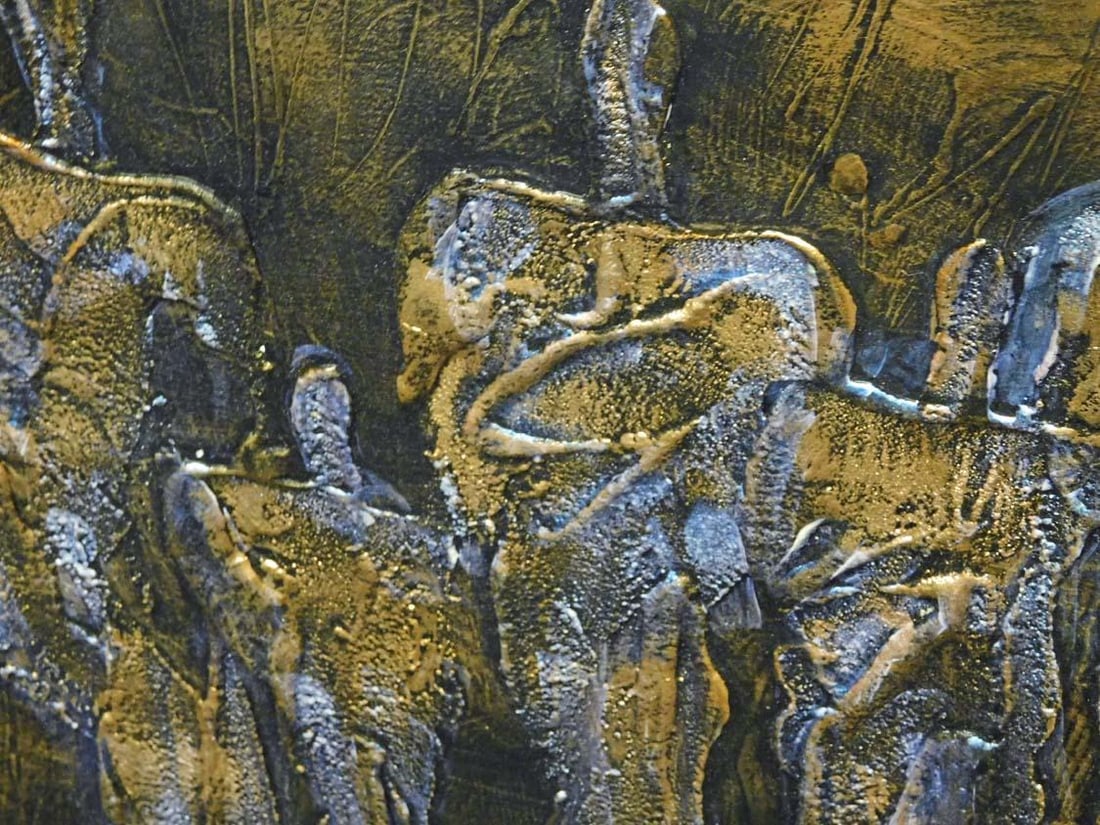 Irina Russkol Mixed Media With Oil Acrylic Paper#041814-03Hand Signed - 3