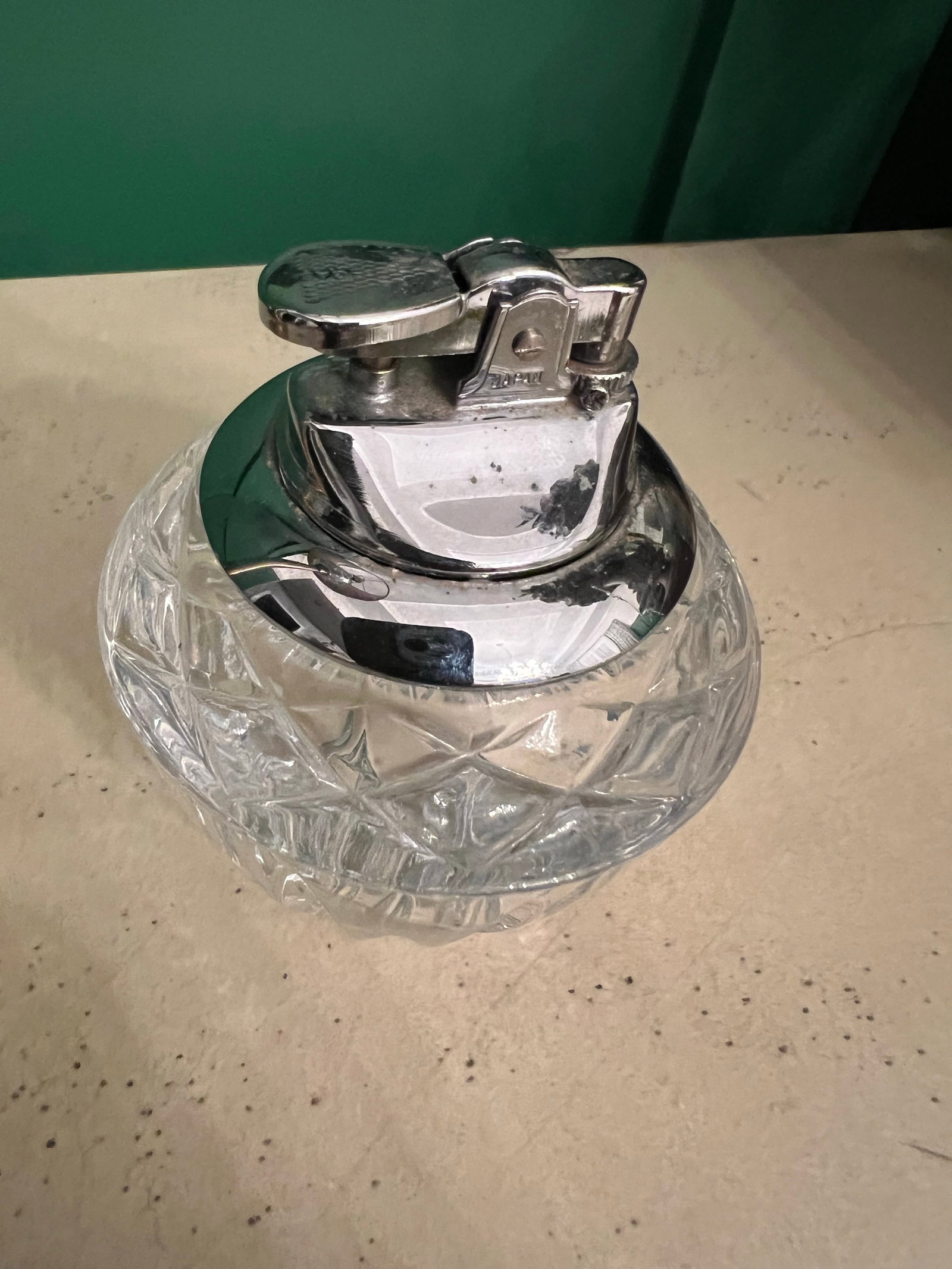 Vintage Crystal Table Lighter - 7