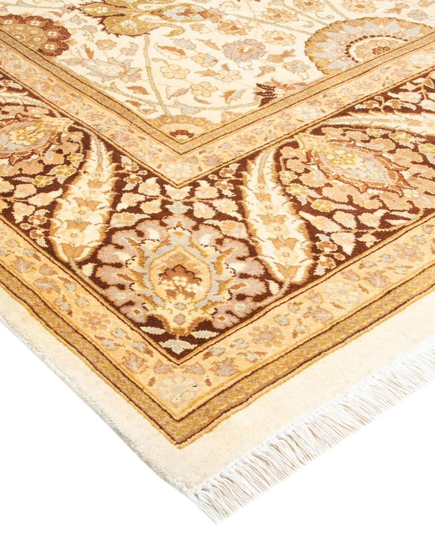 Mogul, One-of-a-Kind Hand-Knotted Area Rug - Ivory, 6' 3" x 6' 7" - 2