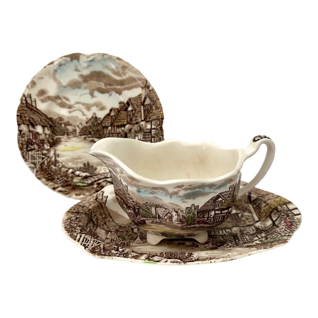 Johnson Bros. Old English Country Side Cramer/Plate -Set of 3 (1 of 4)