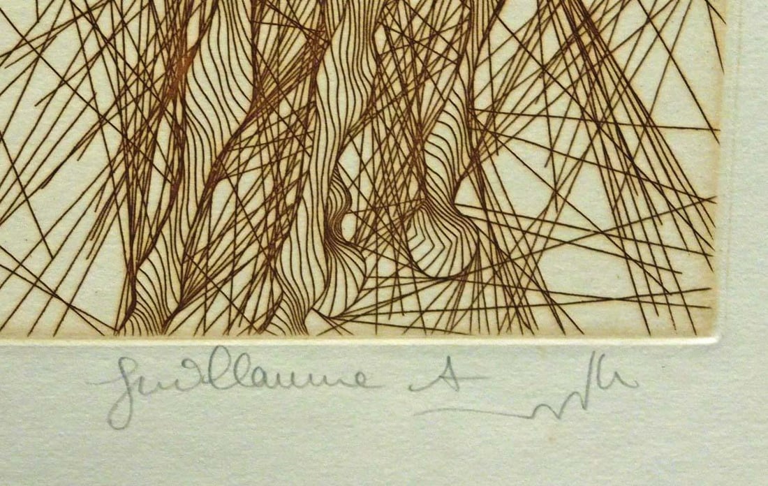 Guillaume Azoulay Les Chevaux Original Intaglio Etching 1983 - 4