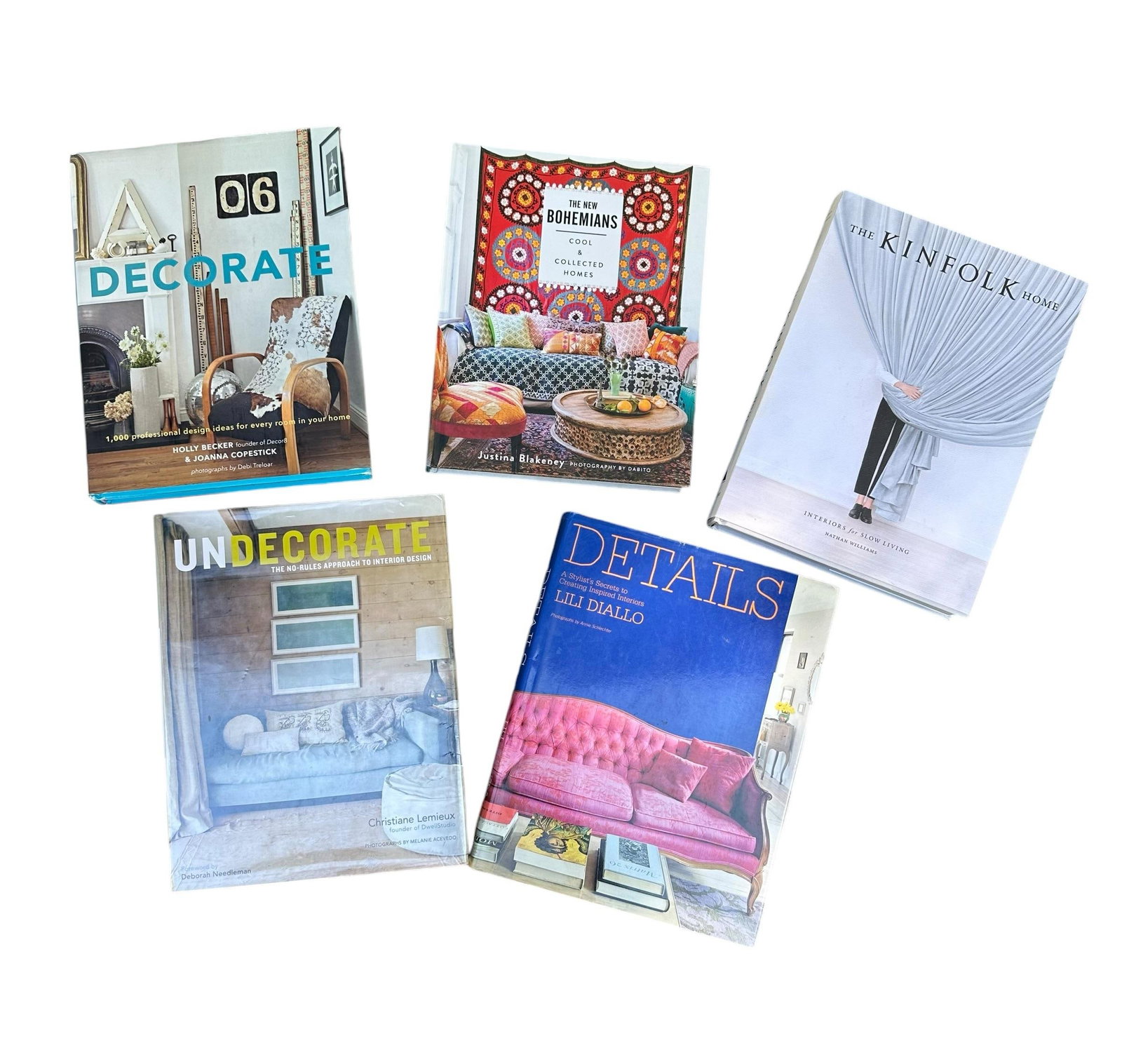 First Edition Interior Design Decorating Hardcover Coffee Table Books - Set of 5 - 2