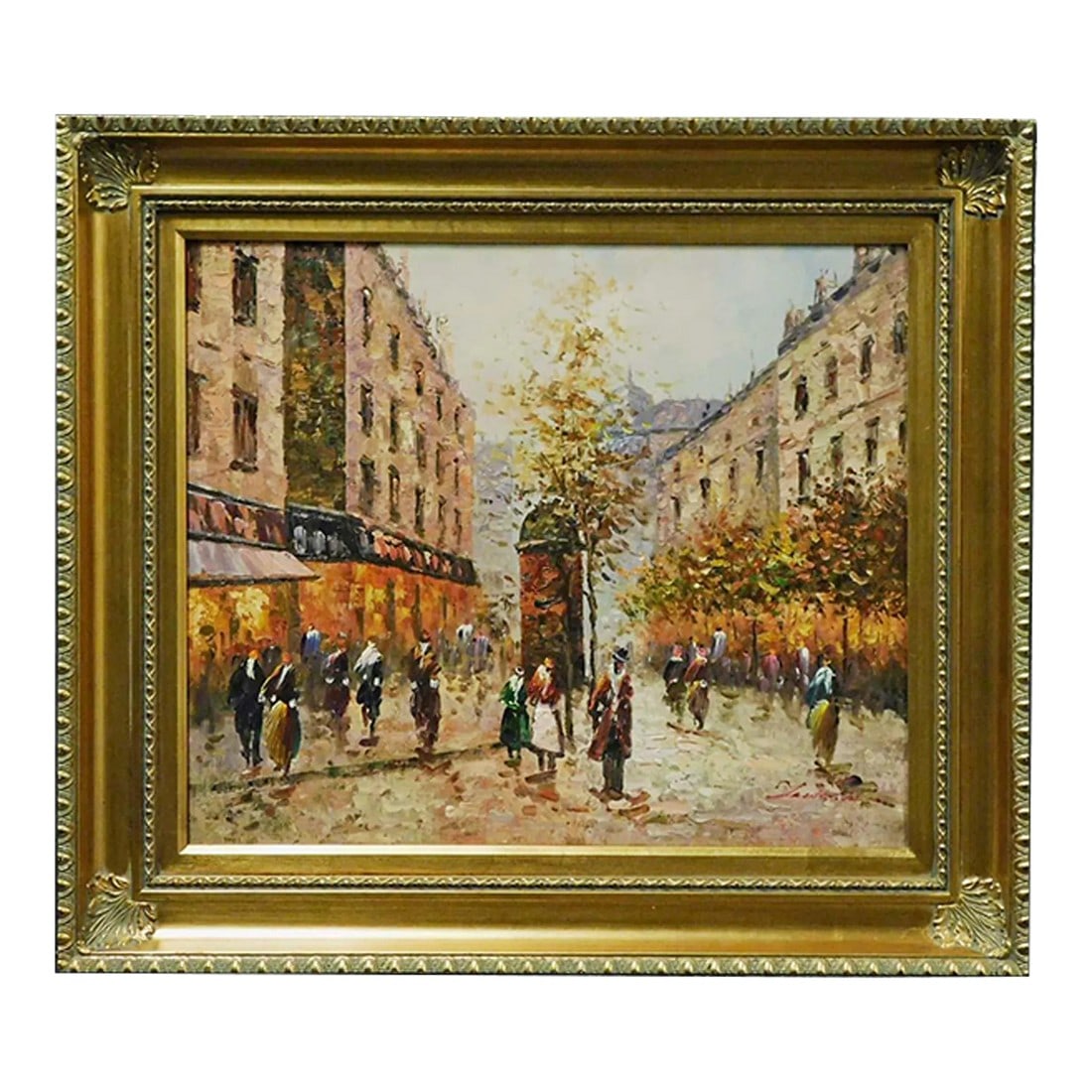 Teakstein "The Walk" Original Oil on Canvas Framed Hand Signed: The Walk Original Oil on Canvas by Teaksten Hand Singed by the Artist Art Size: 28" x 32" Image Size: 20" x 24" Custom Frame Condition: Mint Retail is $1,000.00 (framed) Certificate of Authenticity an
