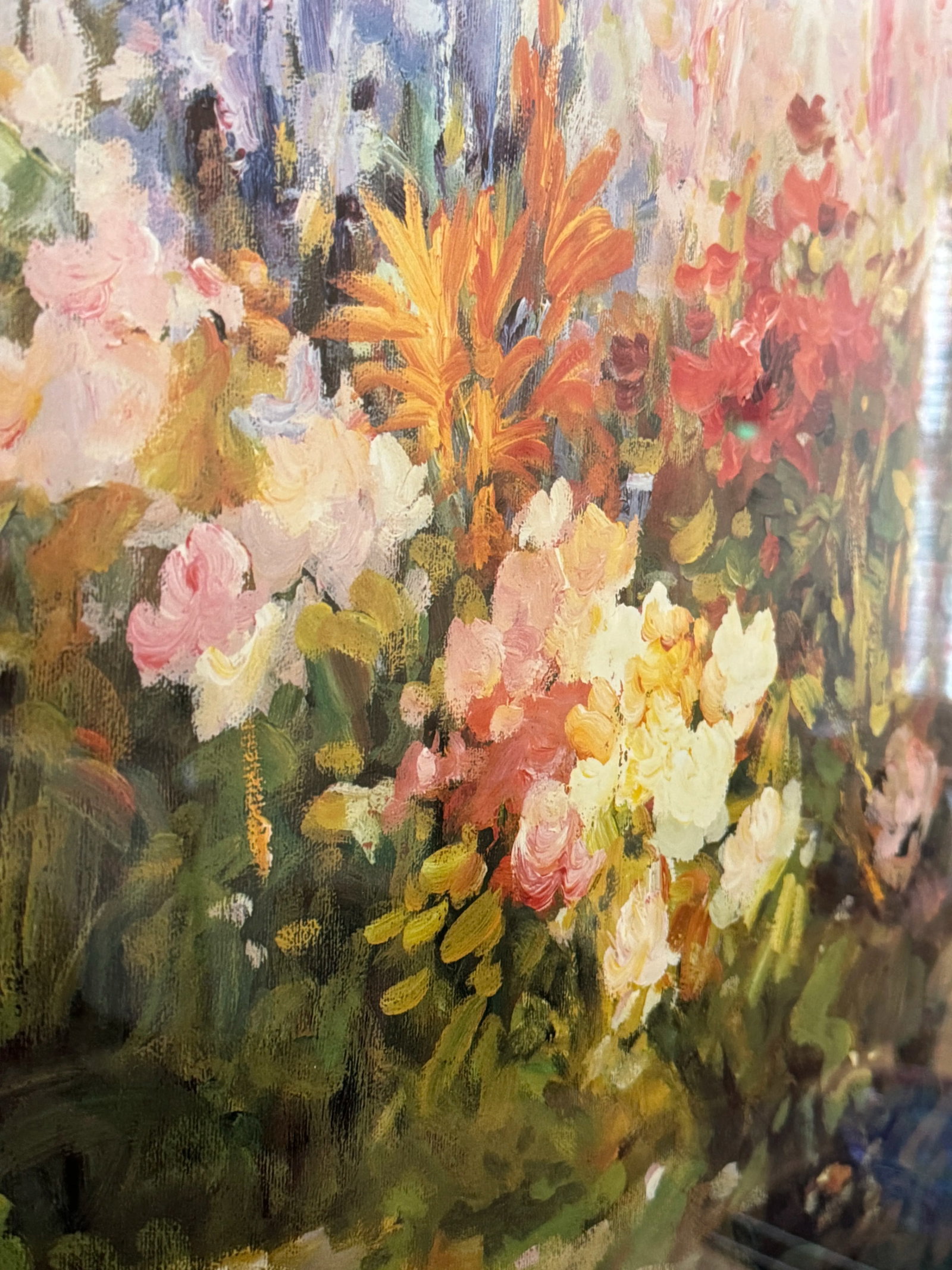 Mission Garden, Signed by Pete Beckmann, Acrylic on Canvas, Framed - 5