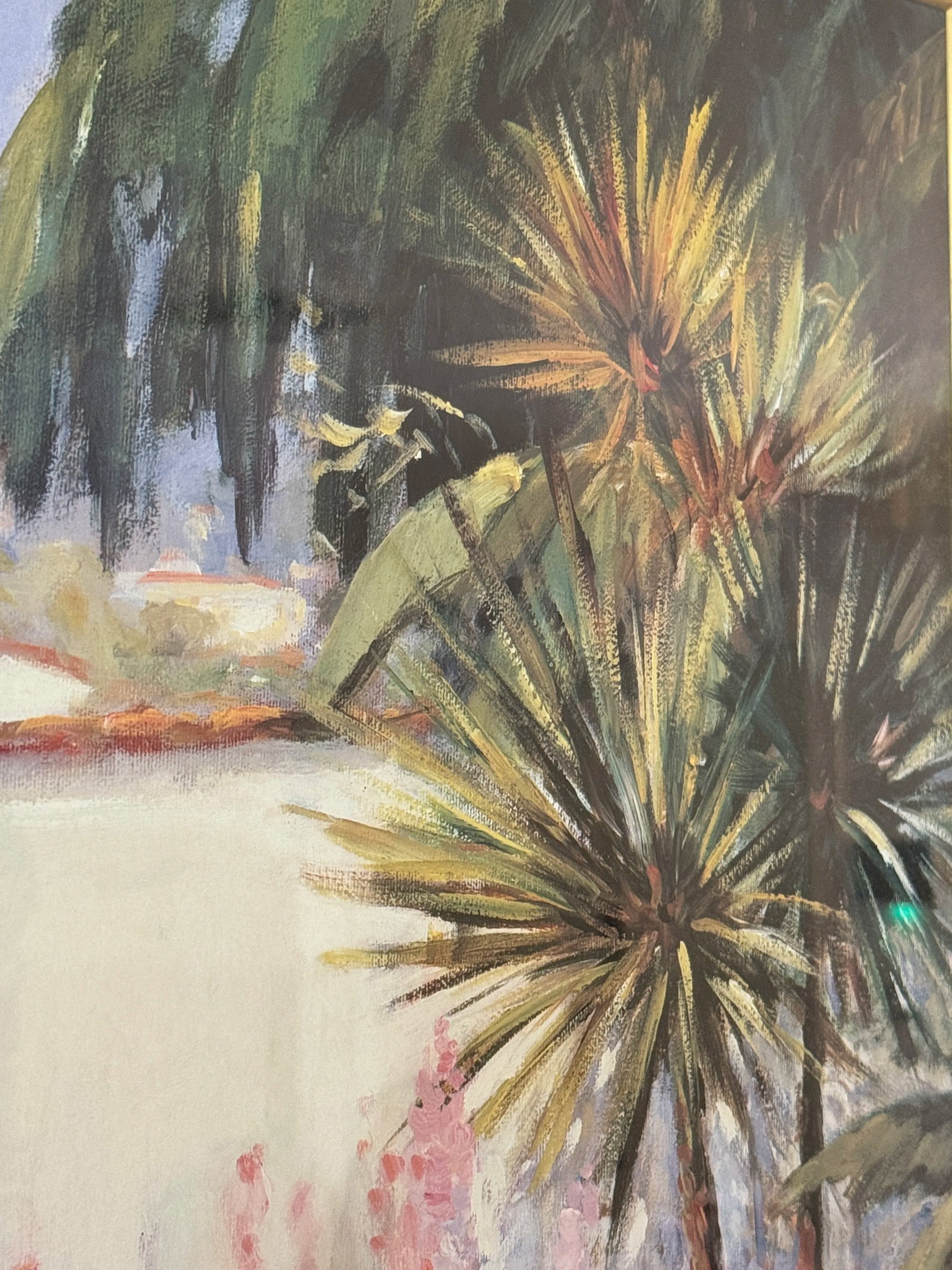 Mission Garden, Signed by Pete Beckmann, Acrylic on Canvas, Framed - 6