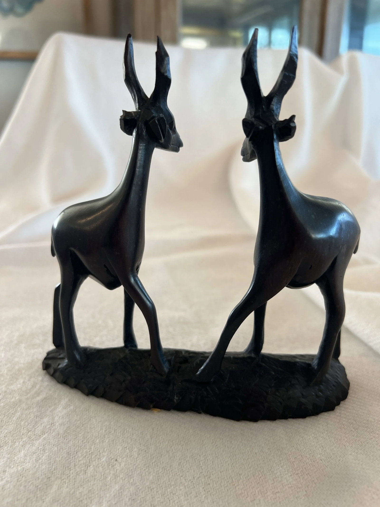 Hand Carved South African Springboks or Antelopes - 11