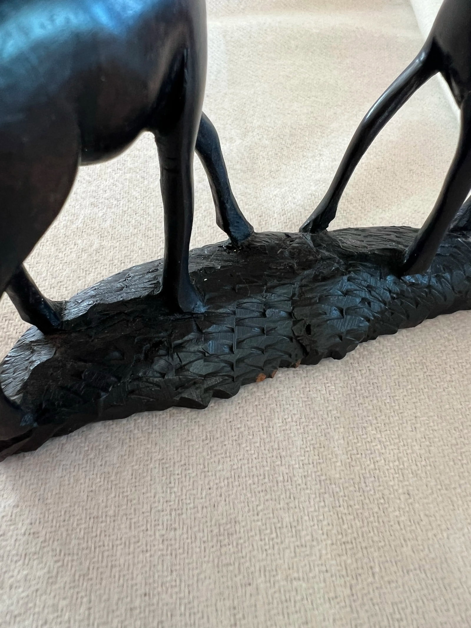Hand Carved South African Springboks or Antelopes - 4