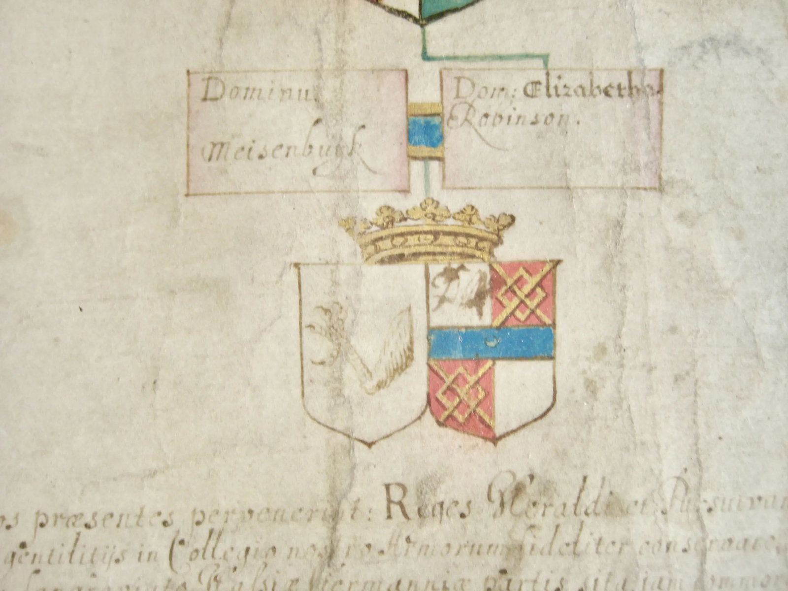 German Genealogist Tree Coat of Arm of a Duke Family Frame - 5