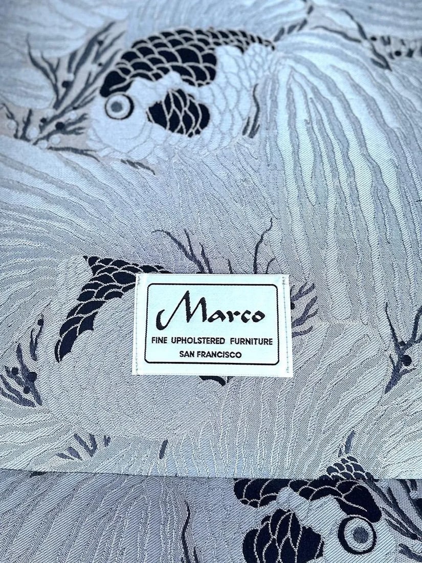 Vintage Pair of Scalamandre Silk Damask Club Chairs - 12