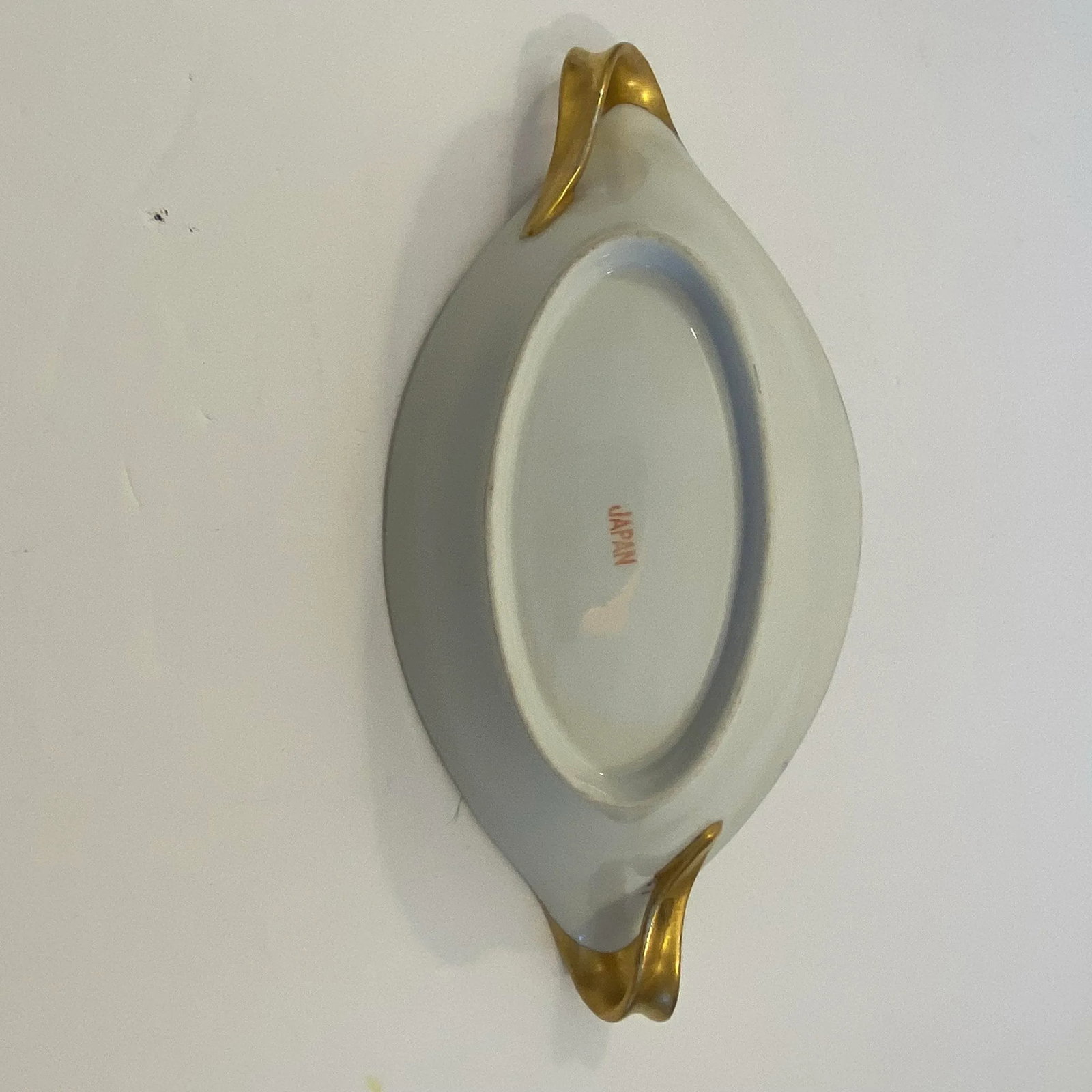 Vintage 1970s Japanese Gilded Porcelain Relish Dish - 6
