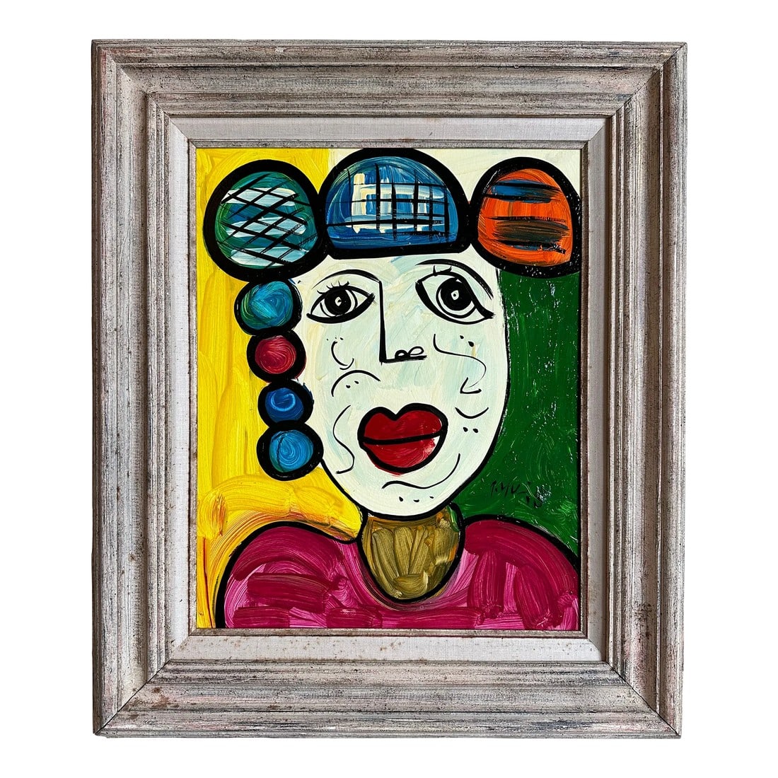 1970 Original Peter Keil Painting Framed: Peter Keil is a German artist that focuses primarily on abstract expressionism. Keil painted with some of the greats including Joan MirÃ³, Pablo Picasso and Andy Warhol, to name a few. This