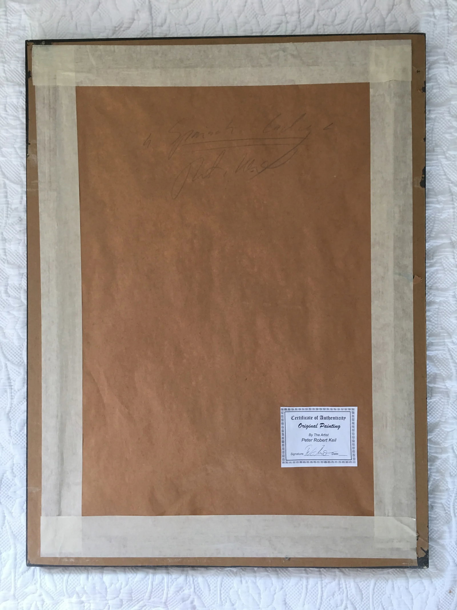 Abstract Painting, "Spanish Lady" by Peter Keil - Framed - 5