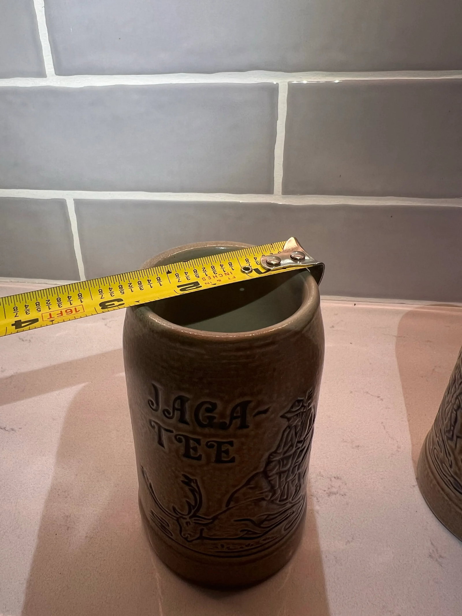 Vintage Java Tee Stoneware Mugs From Germany a Pair - 9