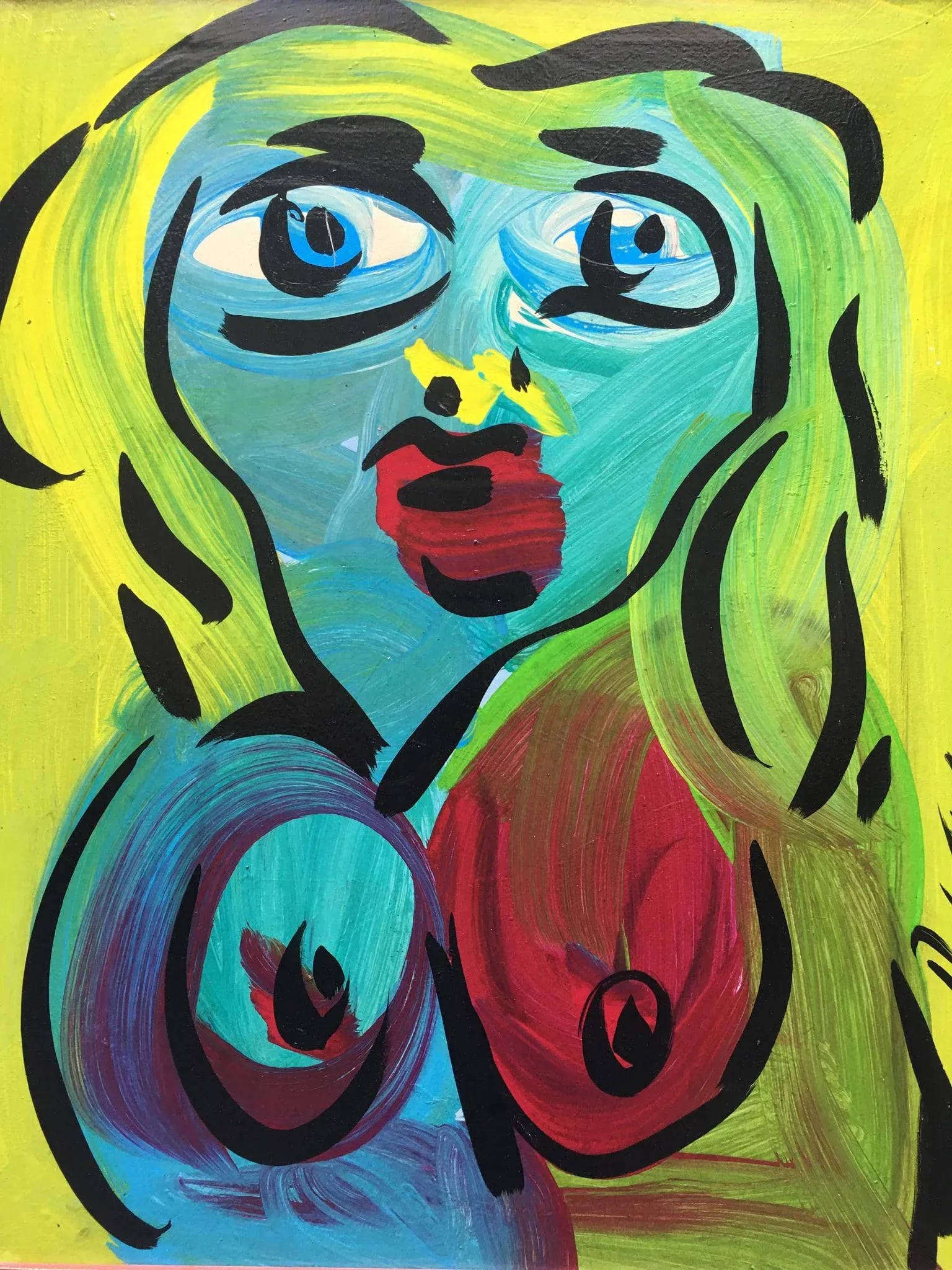 Peter Keil Abstract Painting, Framed - 2