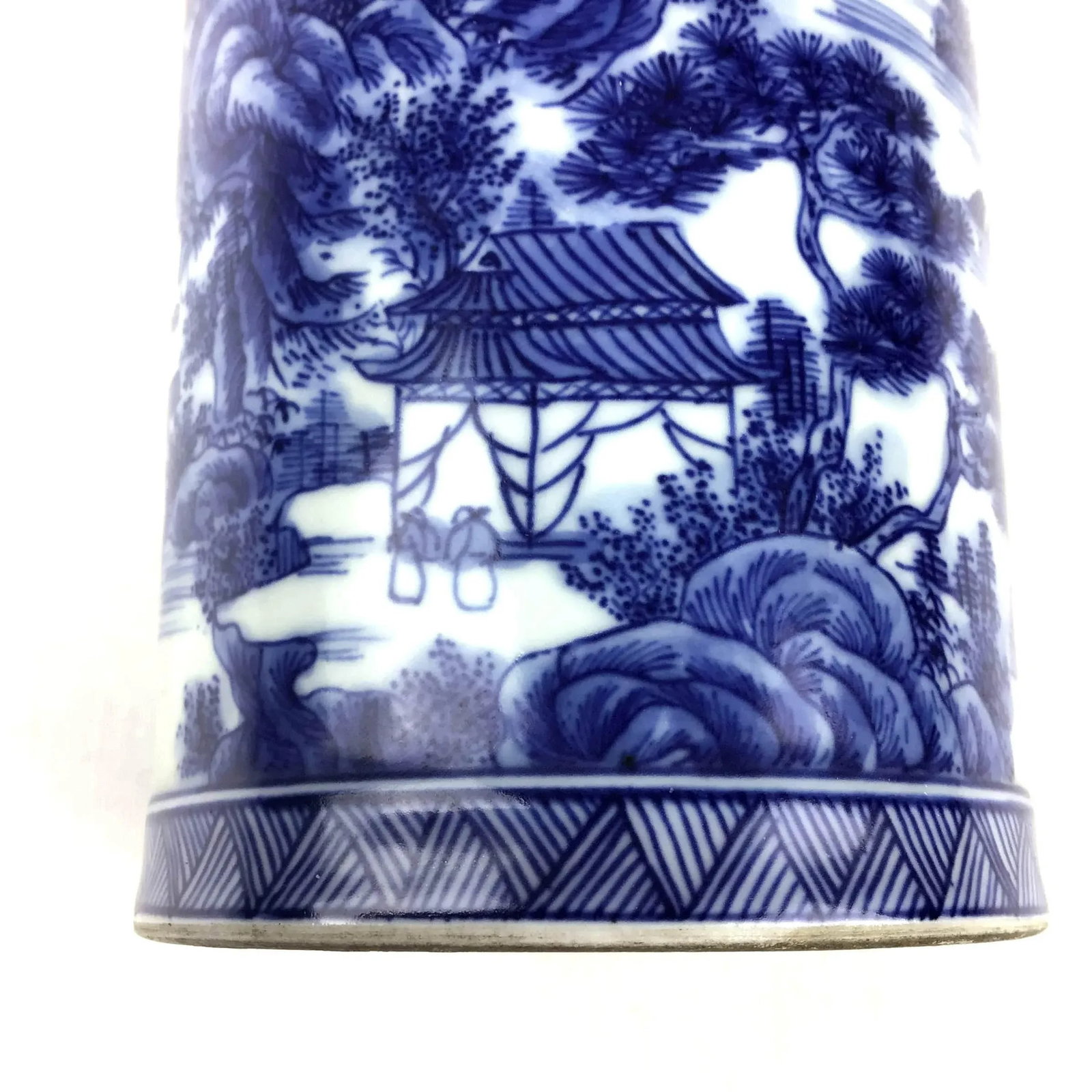 Antique Chinese Porcelain Brush Pot - 9