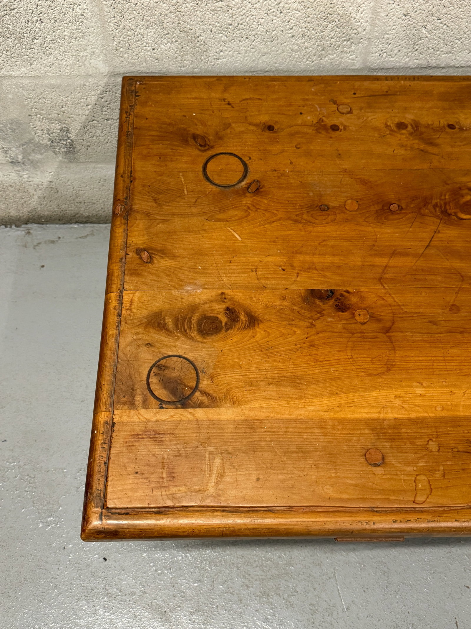 Vintage 1960s Rustic Coffee Table - 9