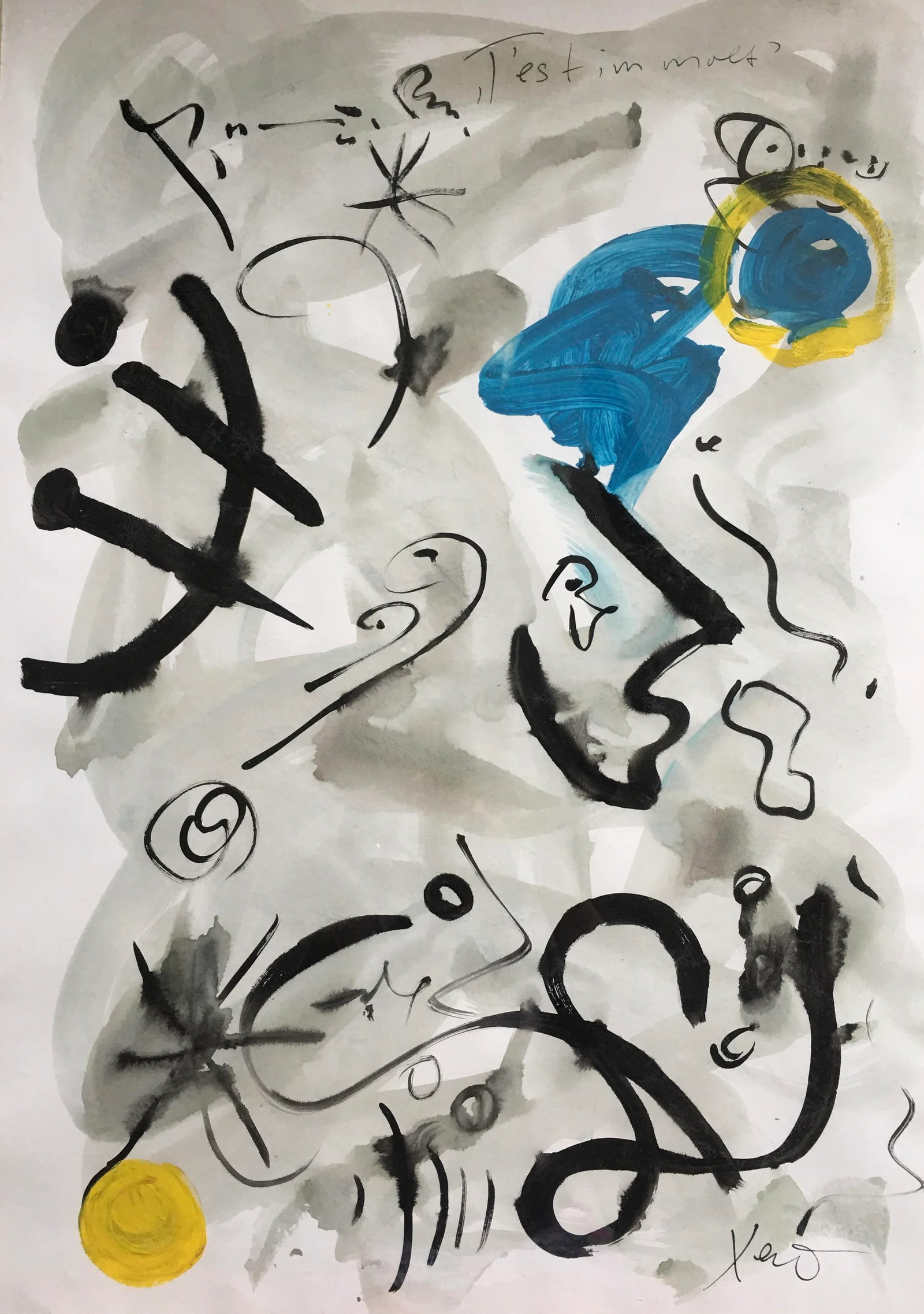 Abstrakt Komposition Painting by Peter Keil - 2