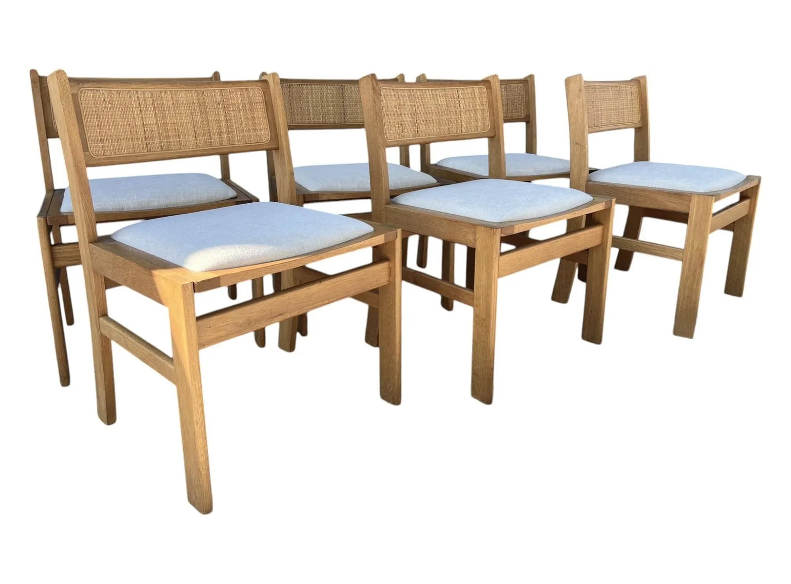 1960s Kurt Ã˜stervig–Style Teak Dining Chairs – Set of 6, Restored With New - 10