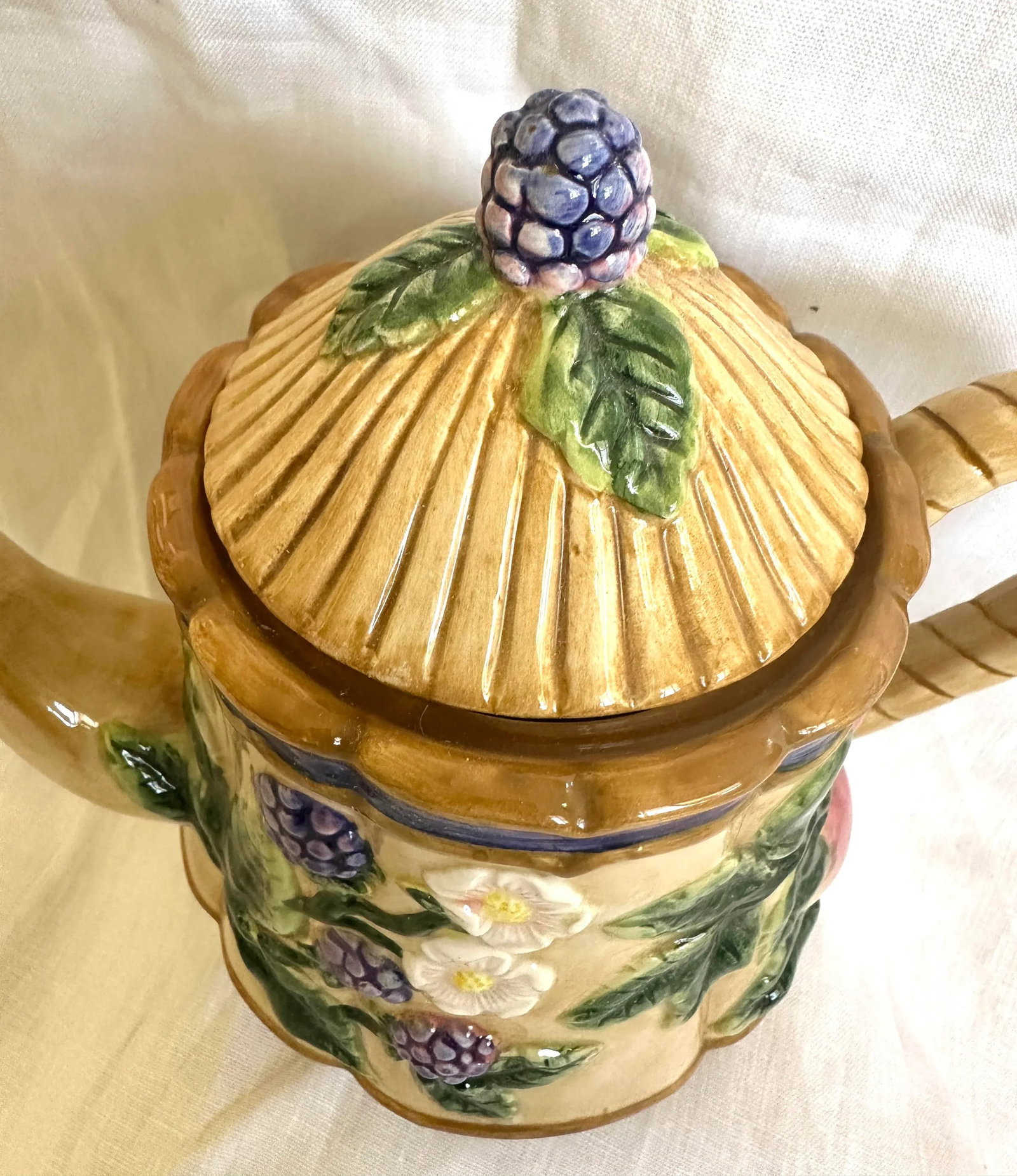 Fitz & Floyd "French Orchard" Tea Set of 5 - 5