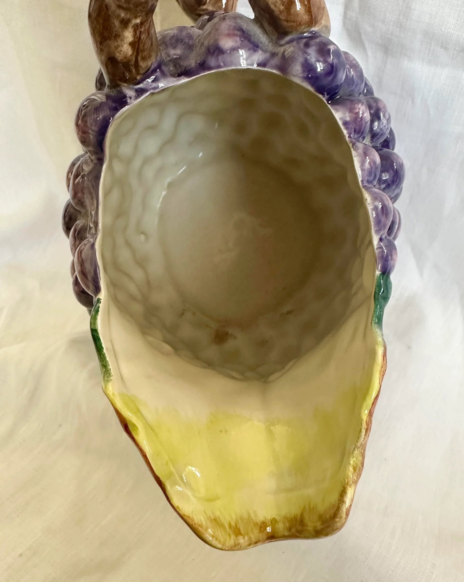 Fitz & Floyd Grape Pitcher W/Matching Cake Plate-a Pair - 7