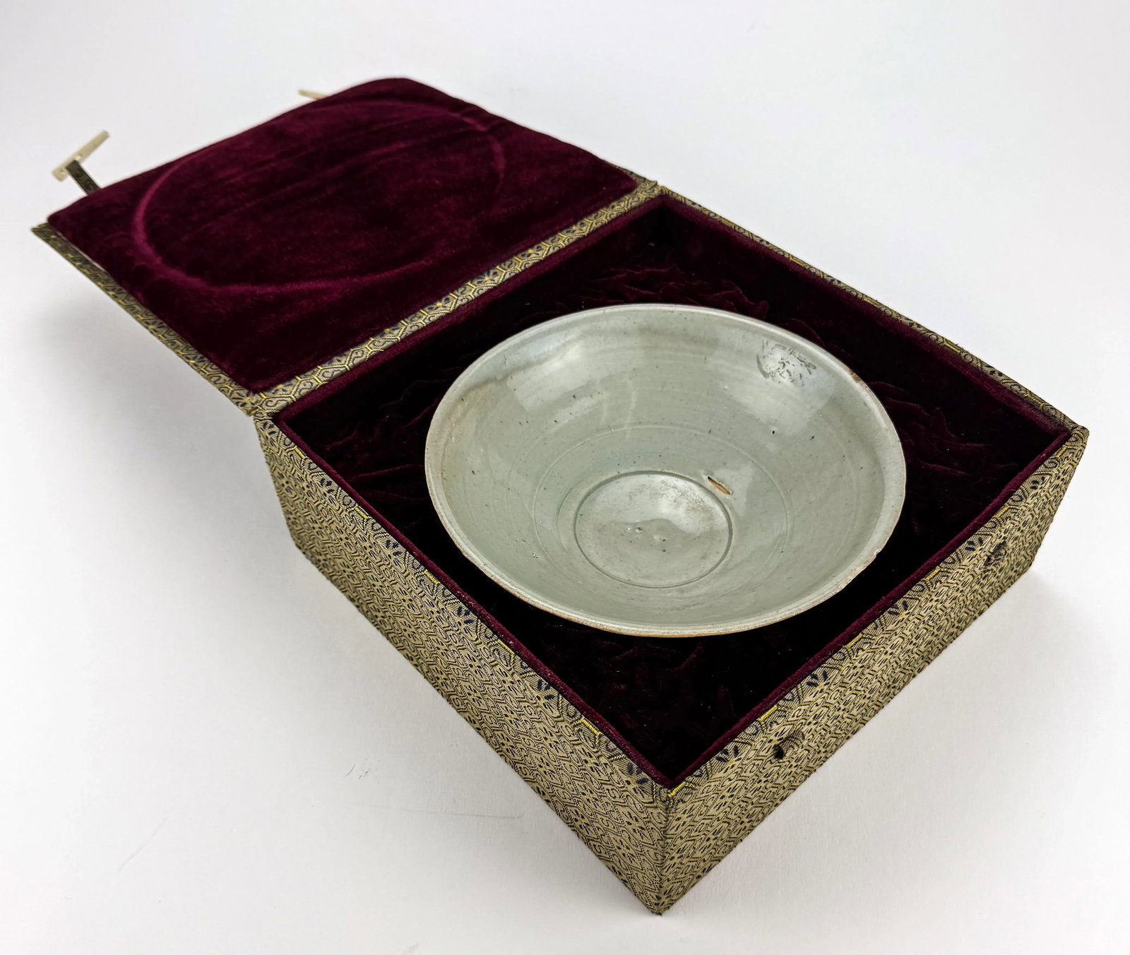 Antique Chinese Sung Bowl Celedon Glaze - 3