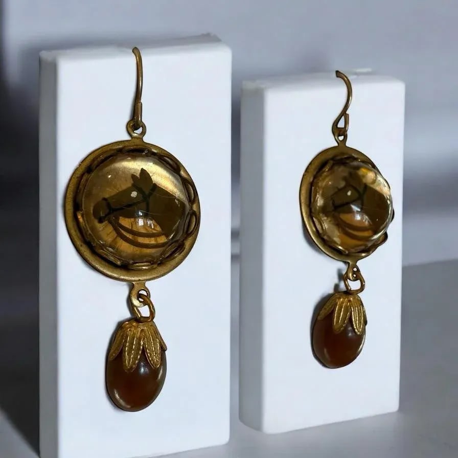 1950s Victorian Revival Horse Essex Dangle Earrings, Set of 2 - 4