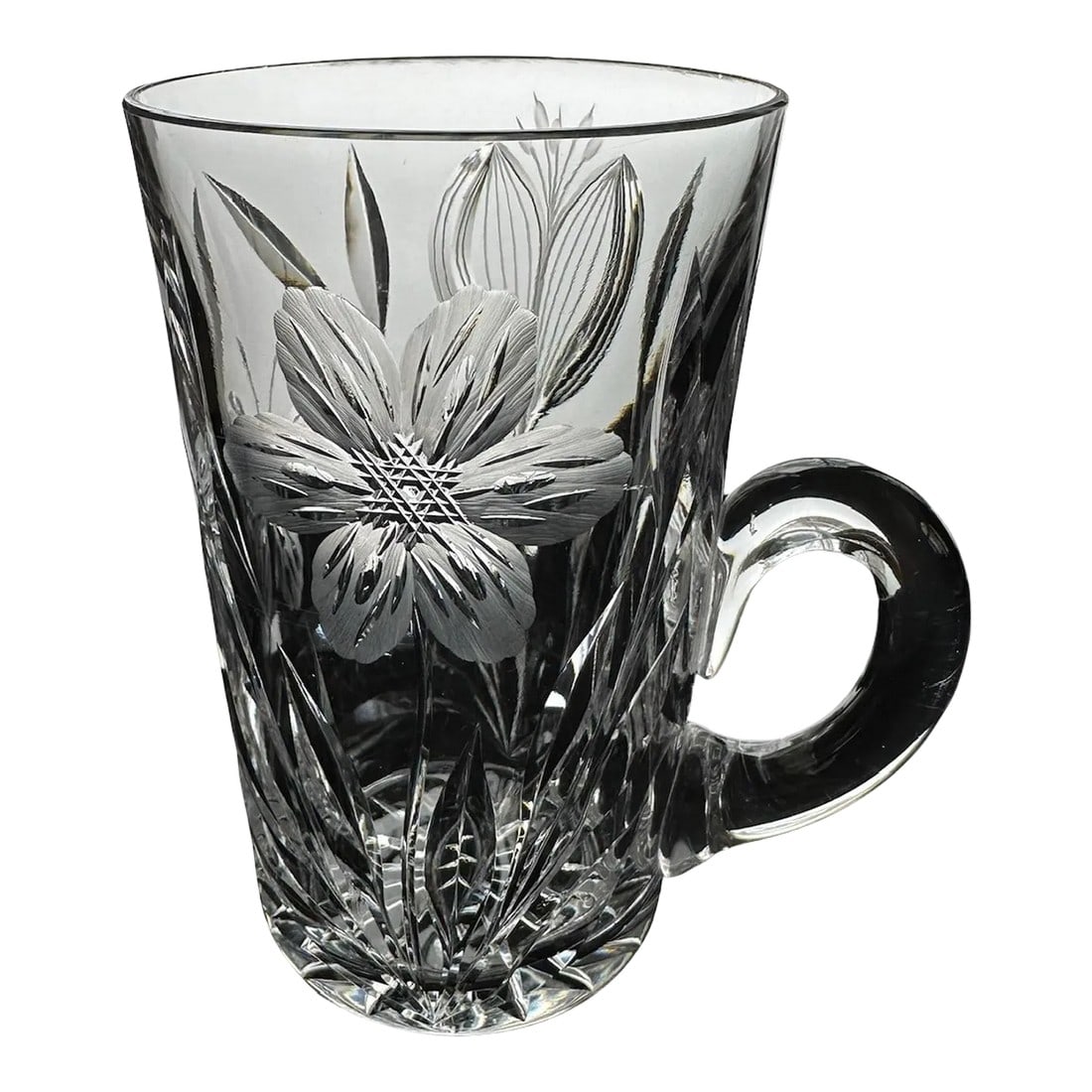 Crystal Tumbler American Brilliant Period by Pairpoint Murillo Pattern 1920 (1 of 12)