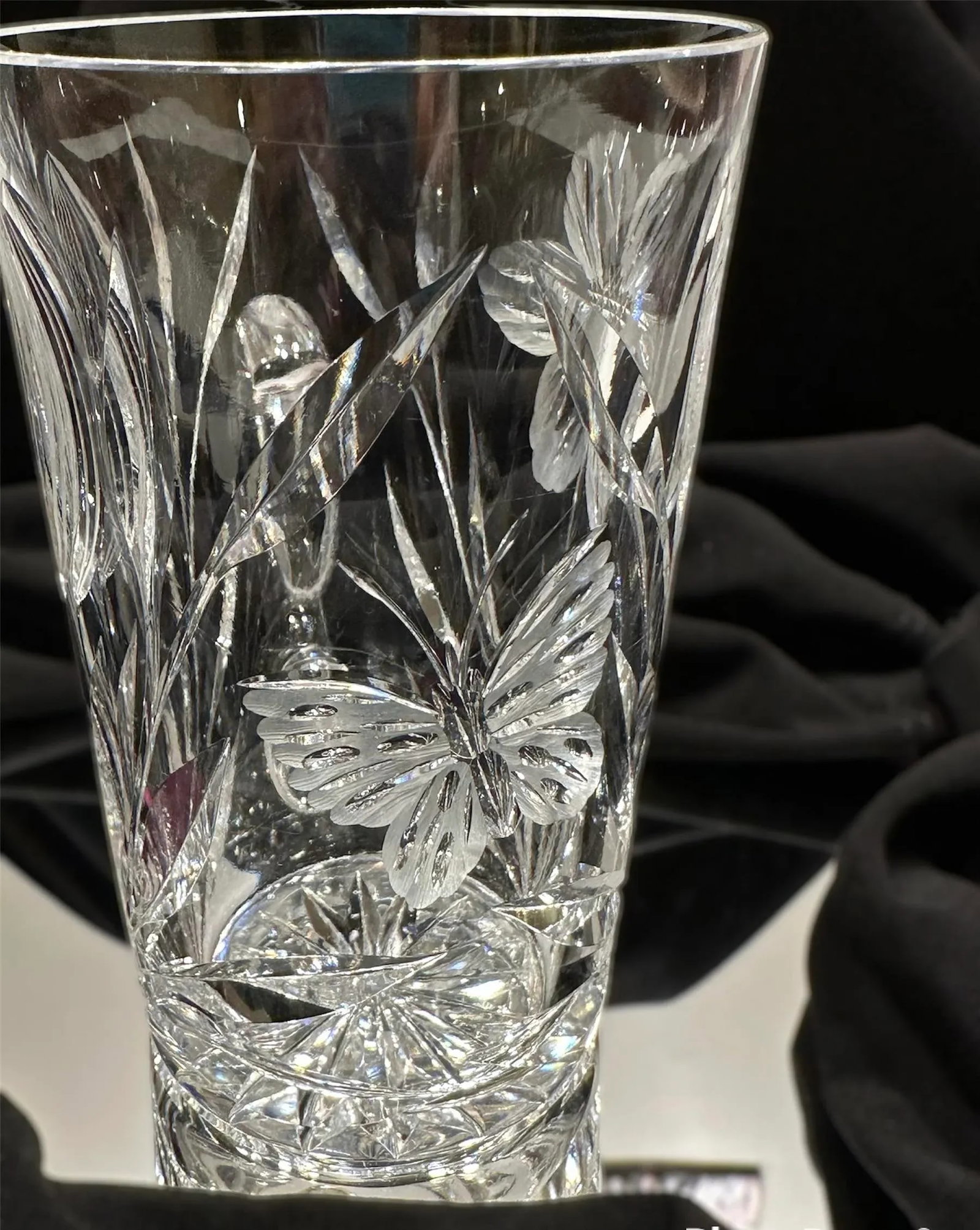 Crystal Tumbler American Brilliant Period by Pairpoint Murillo Pattern 1920 - 2