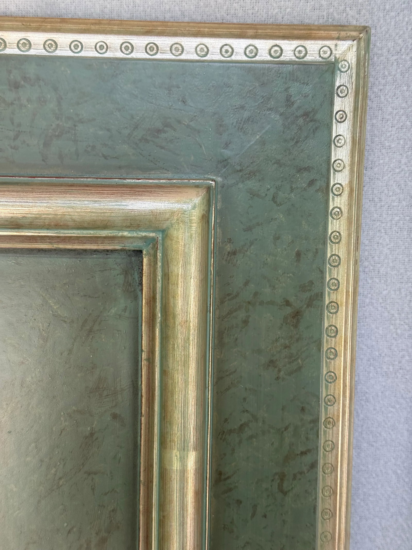 Vintage Silver Verde Wall Mirror Howard Elliot - 6