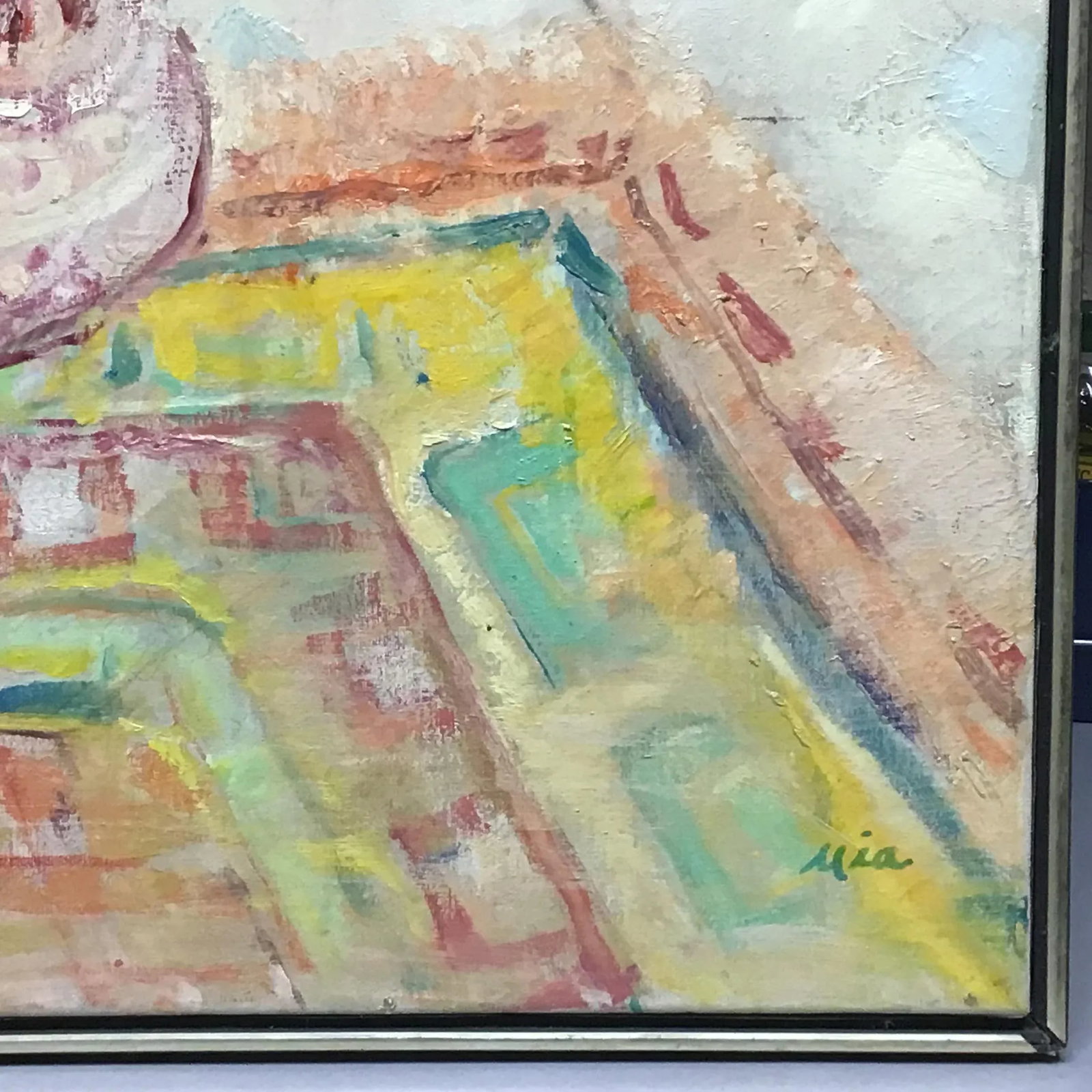 Large Original Oil on Canvas Still Life Signed Painting - 4