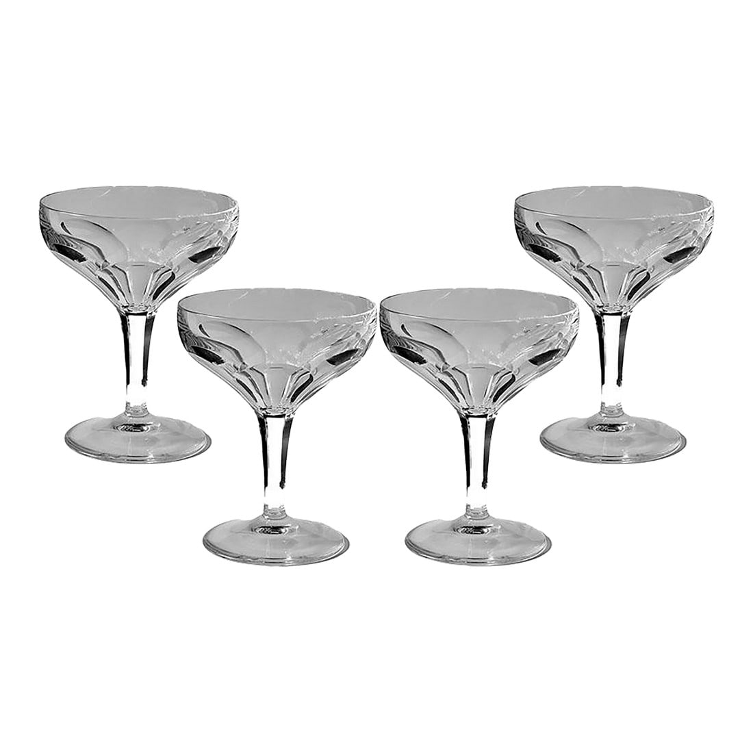Villeroy & Boch Champagne/Tall Sherbet Milano Crystal Glasses - Set of 4 (1 of 2)