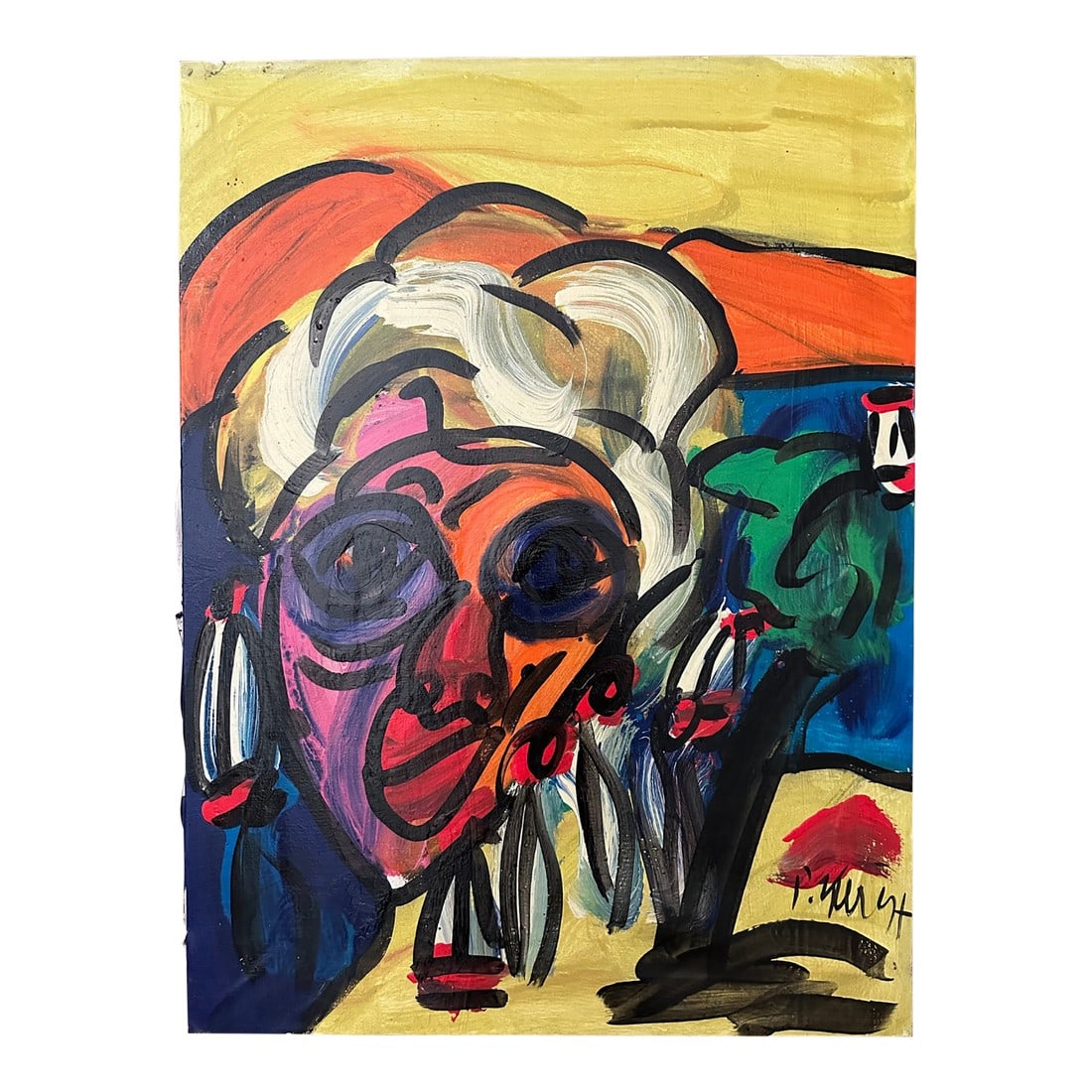 Original Peter Keil Painting, Titled: Peter Keil is a German artist that focuses primarily on abstract expressionism. Keil painted with some of the greats including Pablo Picasso, Andy Warhol and Joan Miro, to name a few. Keil emerged as