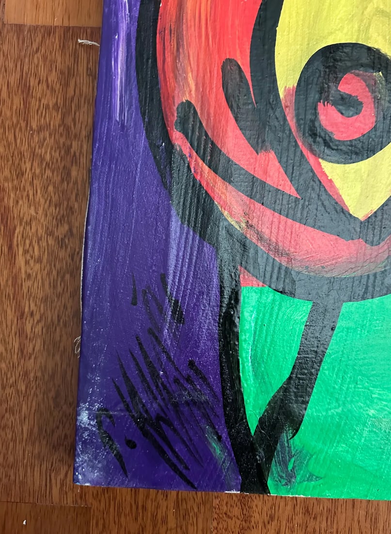 Peter Keil - Expressive Abstract Art Titled "Art": Original Expressionism Painting by Renowned Germa - 3