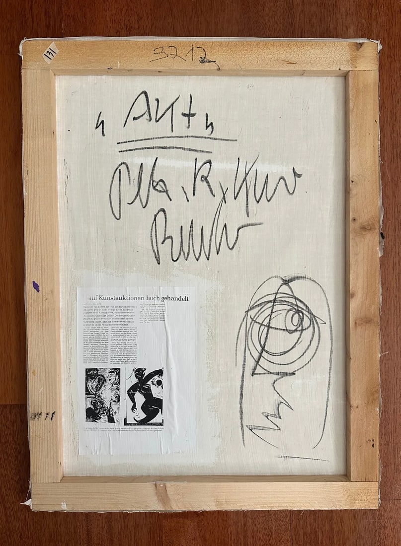 Peter Keil - Expressive Abstract Art Titled "Art": Original Expressionism Painting by Renowned Germa - 4