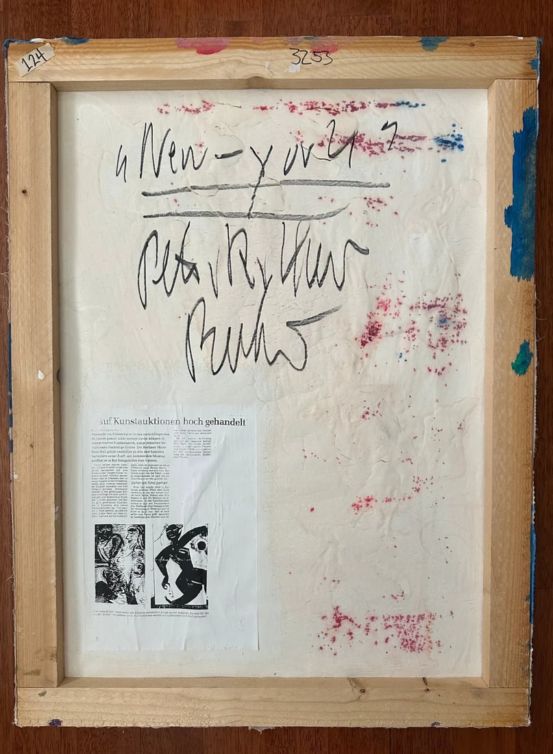 Peter Keil's "New York": Original Vibrant Expressionist Painting by Celebrated German Artist - 5