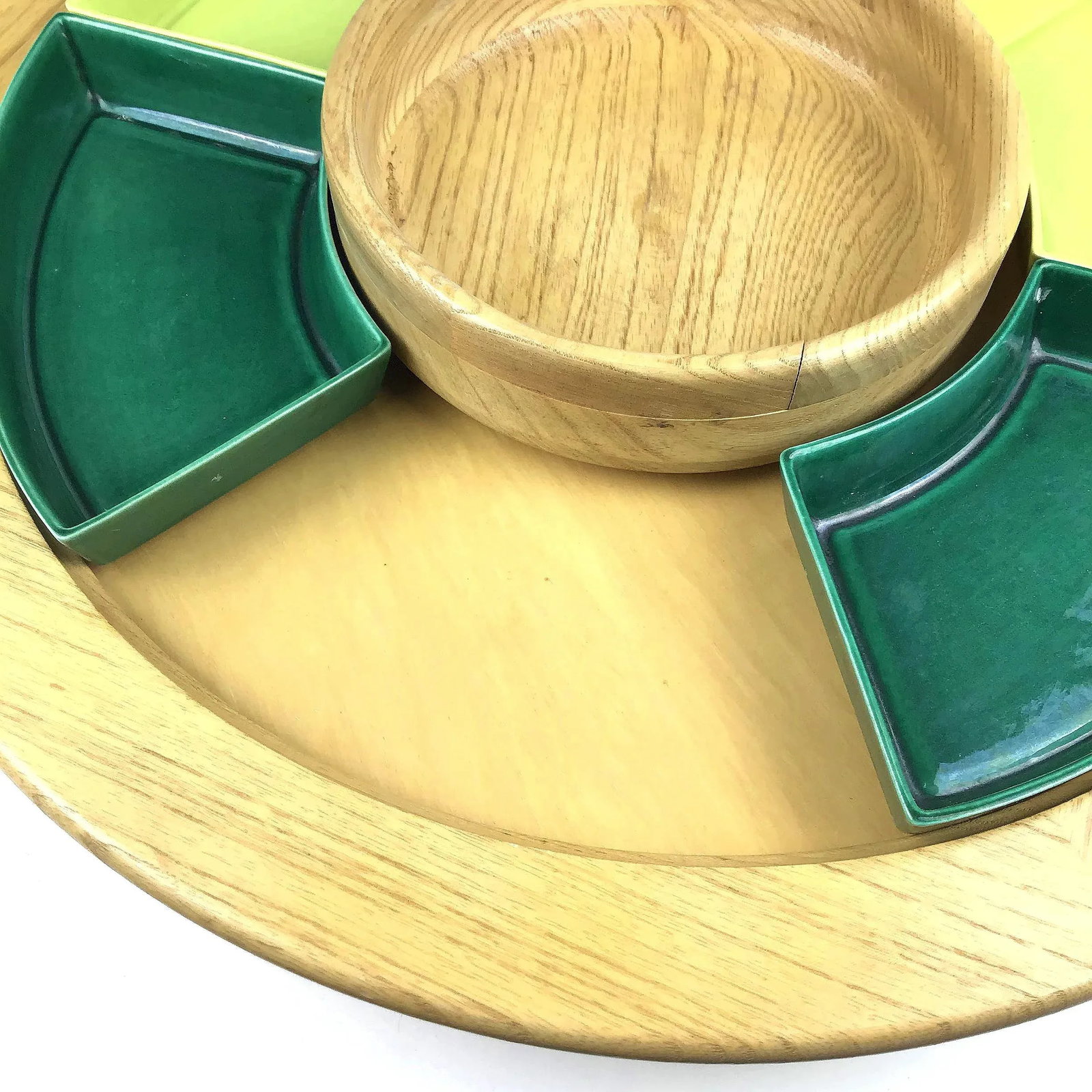 1950s Mid Century Lazy Susan Appetizer Set - Set of 8 - 4