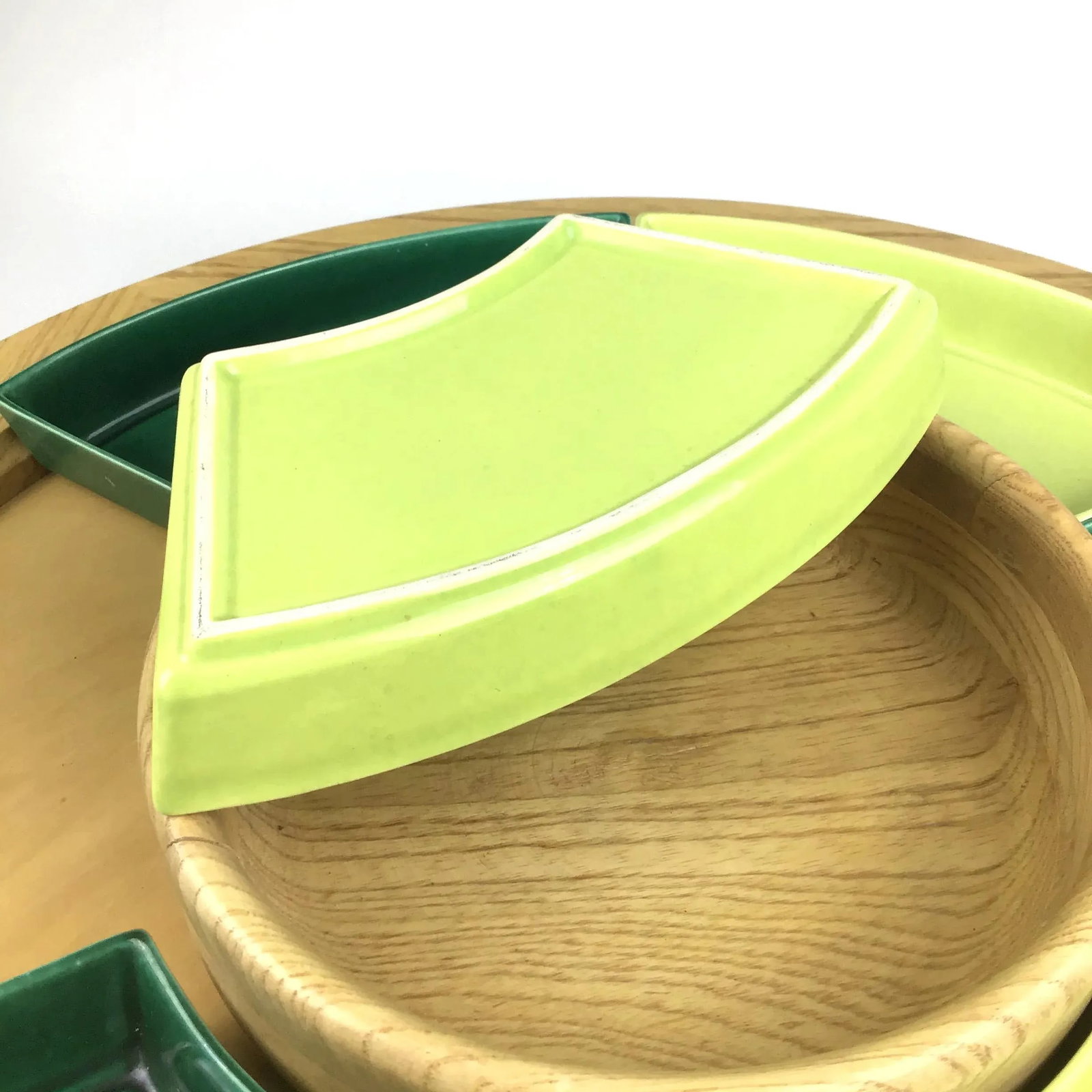 1950s Mid Century Lazy Susan Appetizer Set - Set of 8 - 6