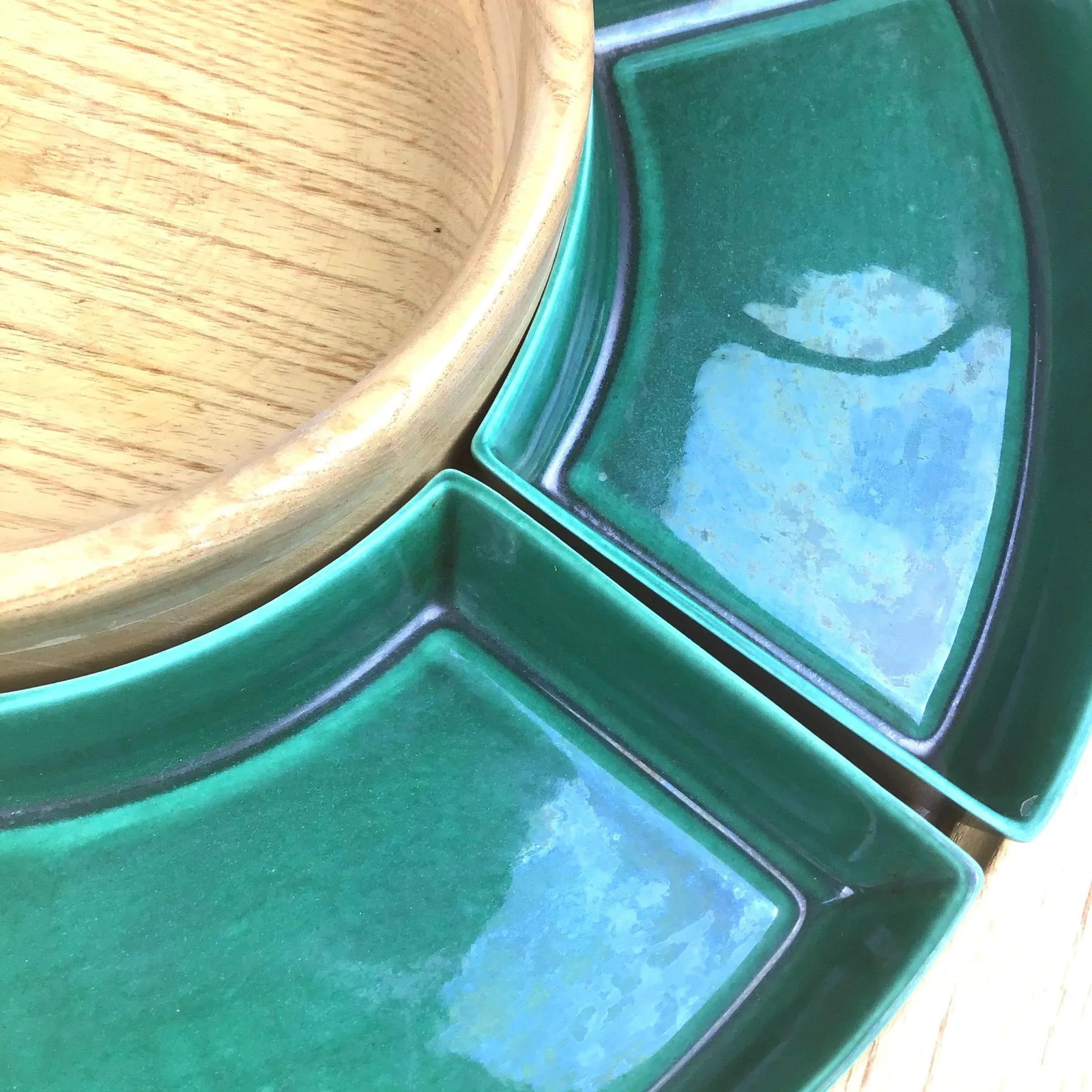 1950s Mid Century Lazy Susan Appetizer Set - Set of 8 - 7