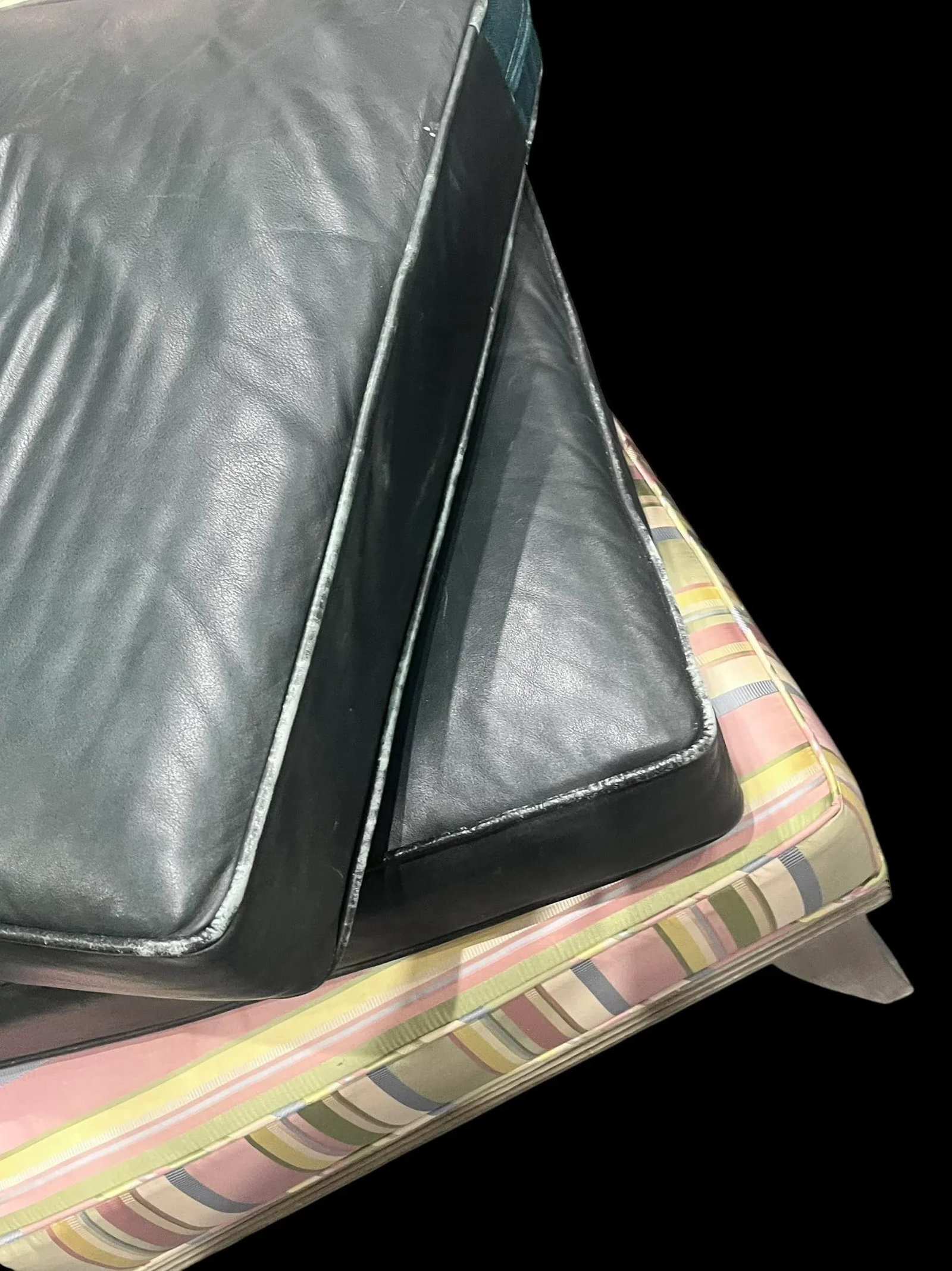 Pair of Large Wicker Wingback Chairs With Ottoman by Henry Link for Lexington Furniture 1972 - 10