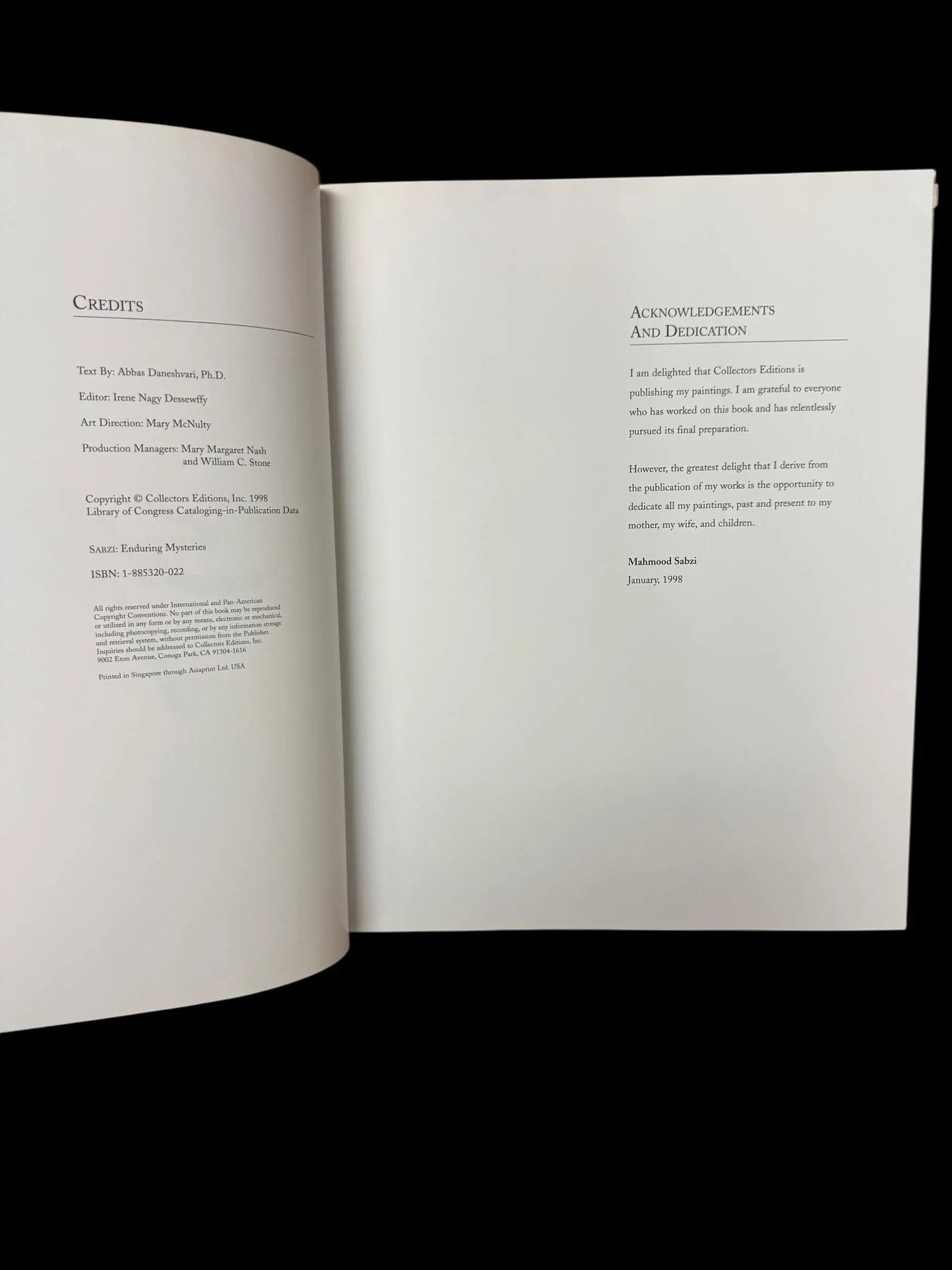 Artist Signed Sabzi Impressionist Hardcover Coffee Table Art Book - 5