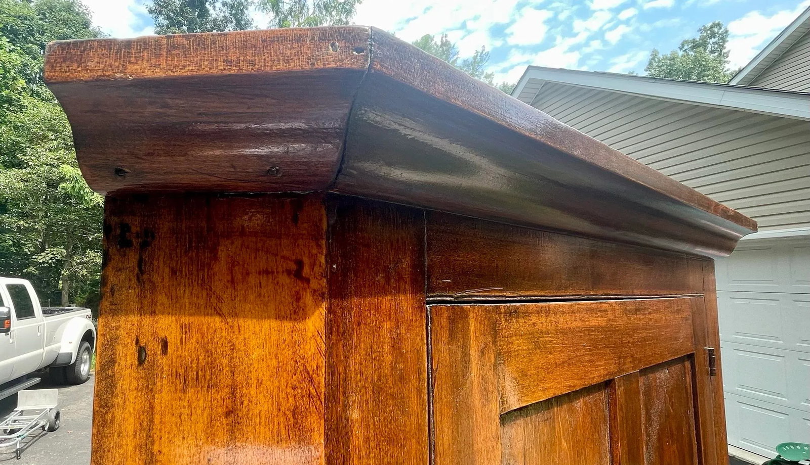 Antique Amish Blind Door Cupboard - 10