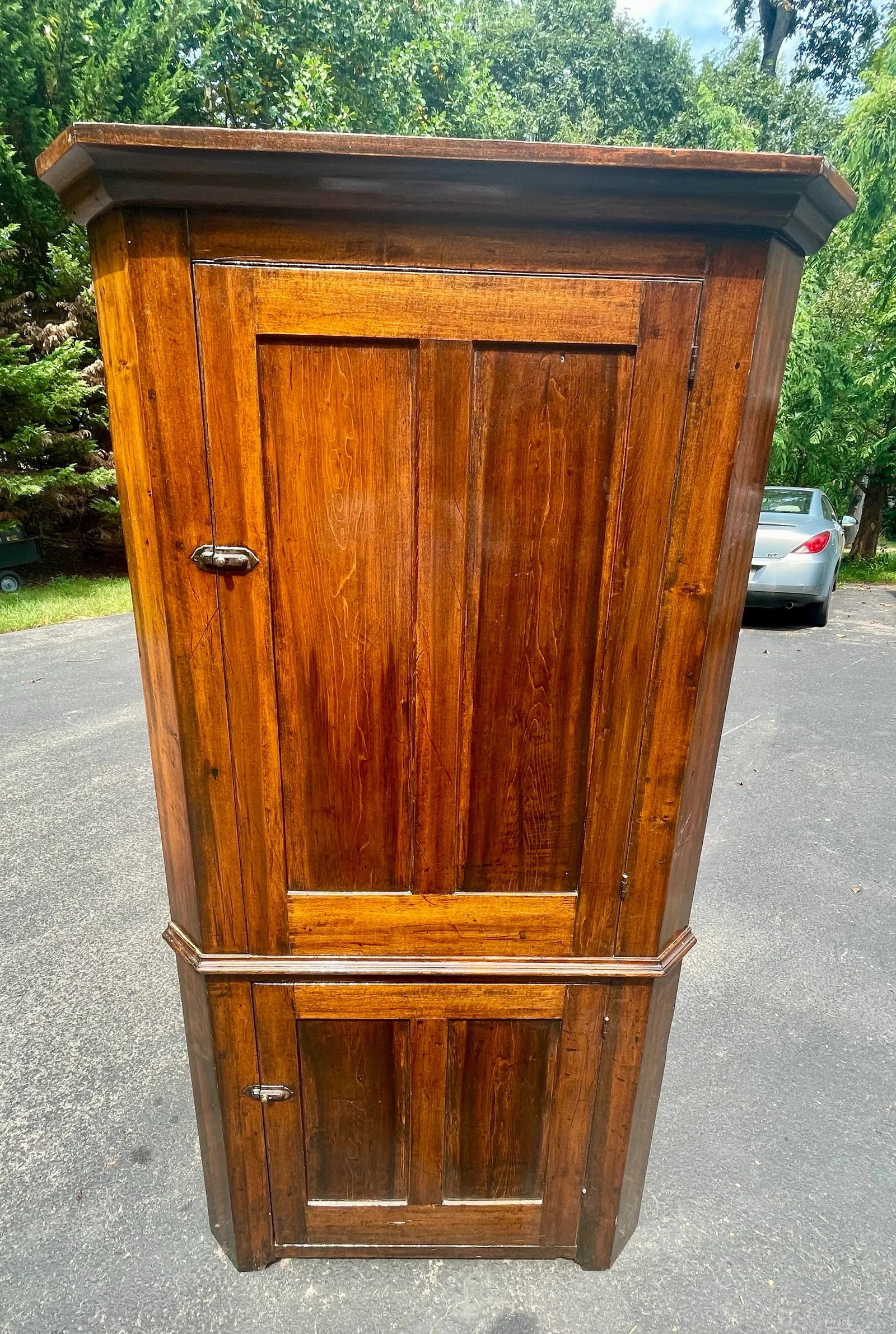 Antique Amish Blind Door Cupboard - 12