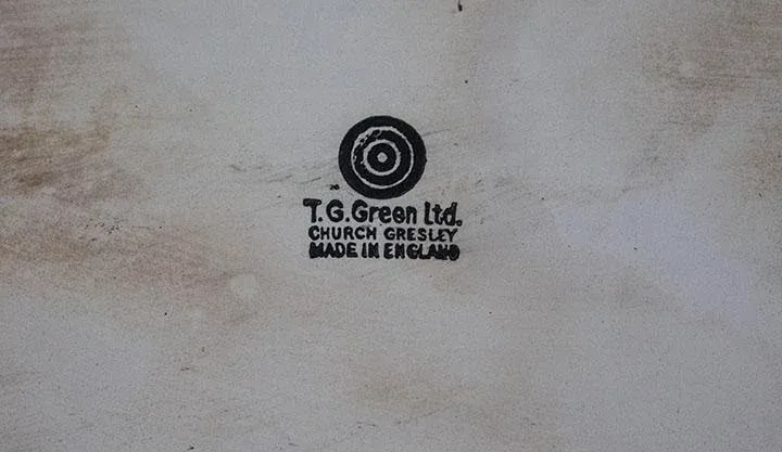 Rare Stoneware T. G. Green Ltd. Scallolped Baking Dish - Made in England - 5