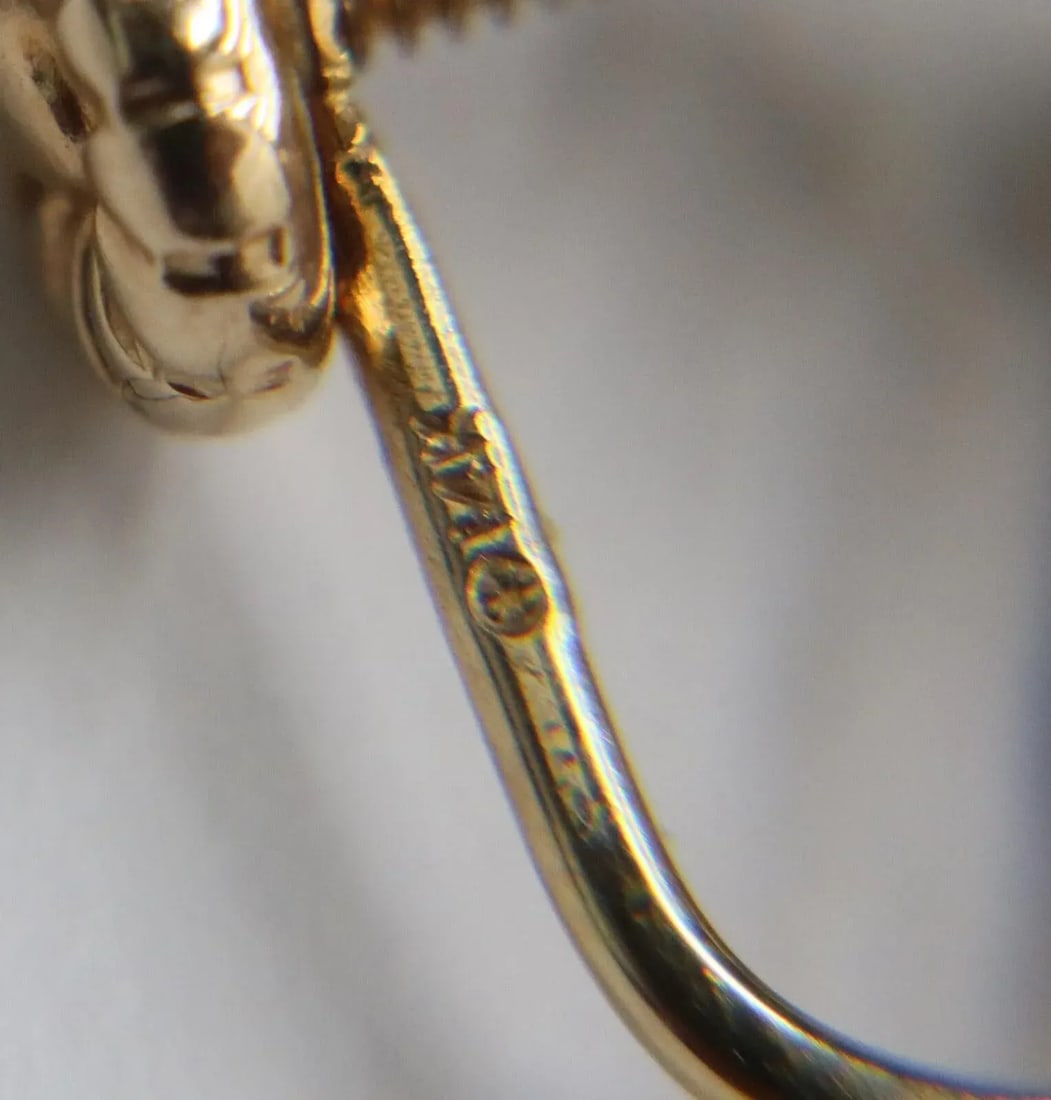 House of Igor Carl Fabergé Yellow Gold Amethyst Emerald Diamond Floral Earrings, A Pair - 5