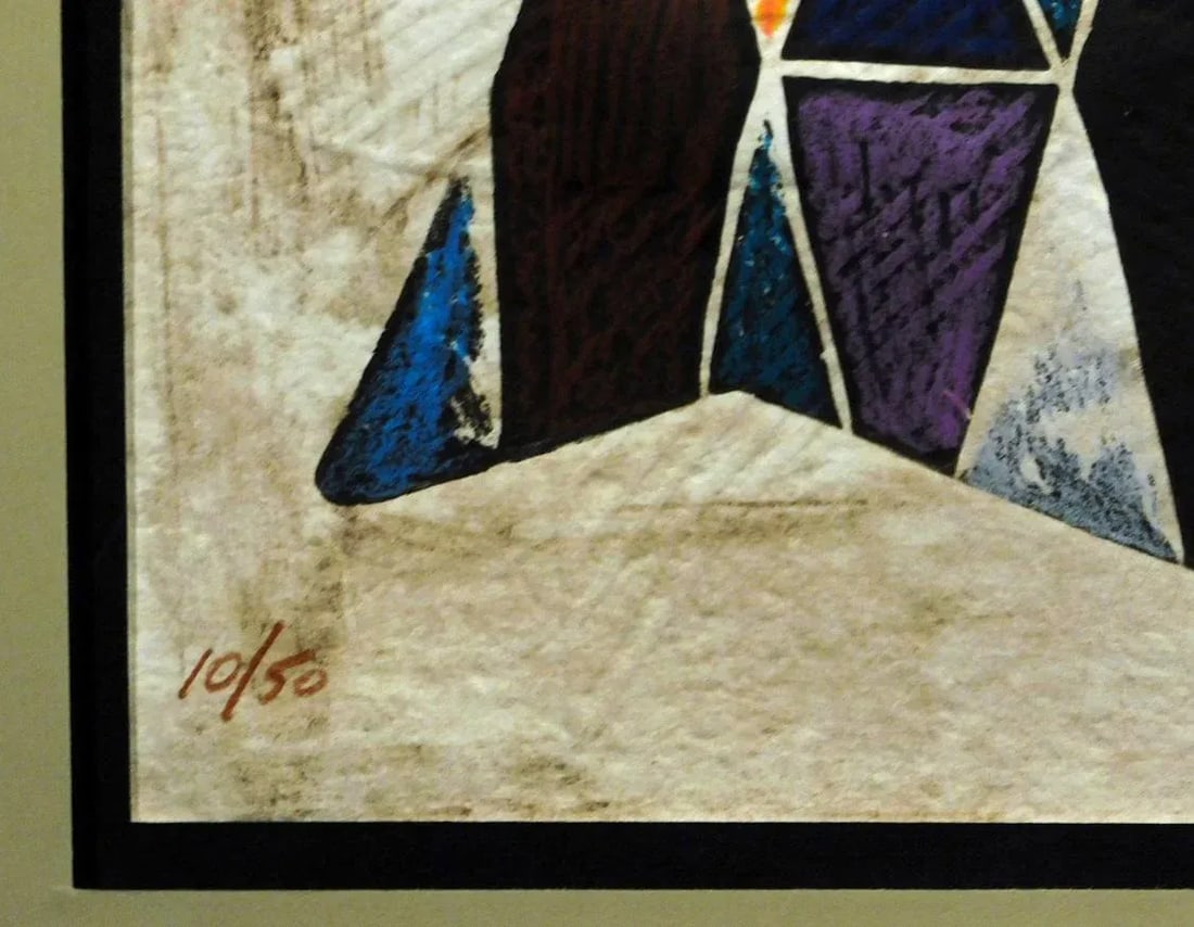 Neal Doty "Flashback Doors"w/Custom Frame H.Signed Intaglio Etching W/Embossing - 3