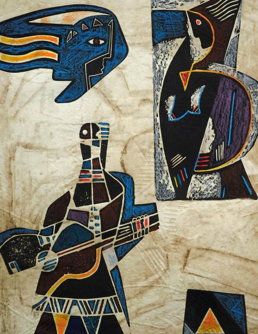 Neal Doty "Flashback Doors"w/Custom Frame H.Signed Intaglio Etching W/Embossing - 5