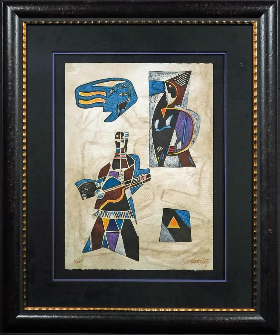 Neal Doty "Flashback Doors"w/Custom Frame H.Signed Intaglio Etching W/Embossing!: Flashback Doors by Neal Doty Original Limited Edition Intaglio Etching with Embossing Hand Signed by the Artist Image Size: 21"x 15" Frame Size: 33" x 28" Edition Number: 6/50 Condition: MINT Hand