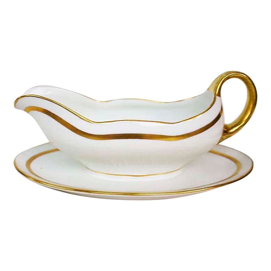 Rare Hermann Ohme With Attached Underplate - Fine German Porcelain (1 of 3)