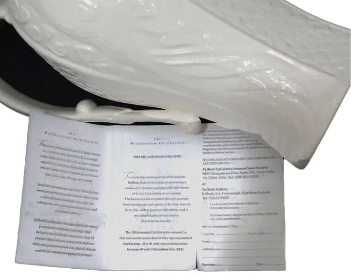 Beleek 1999 Millenium Collection Pitcher Vase - 5